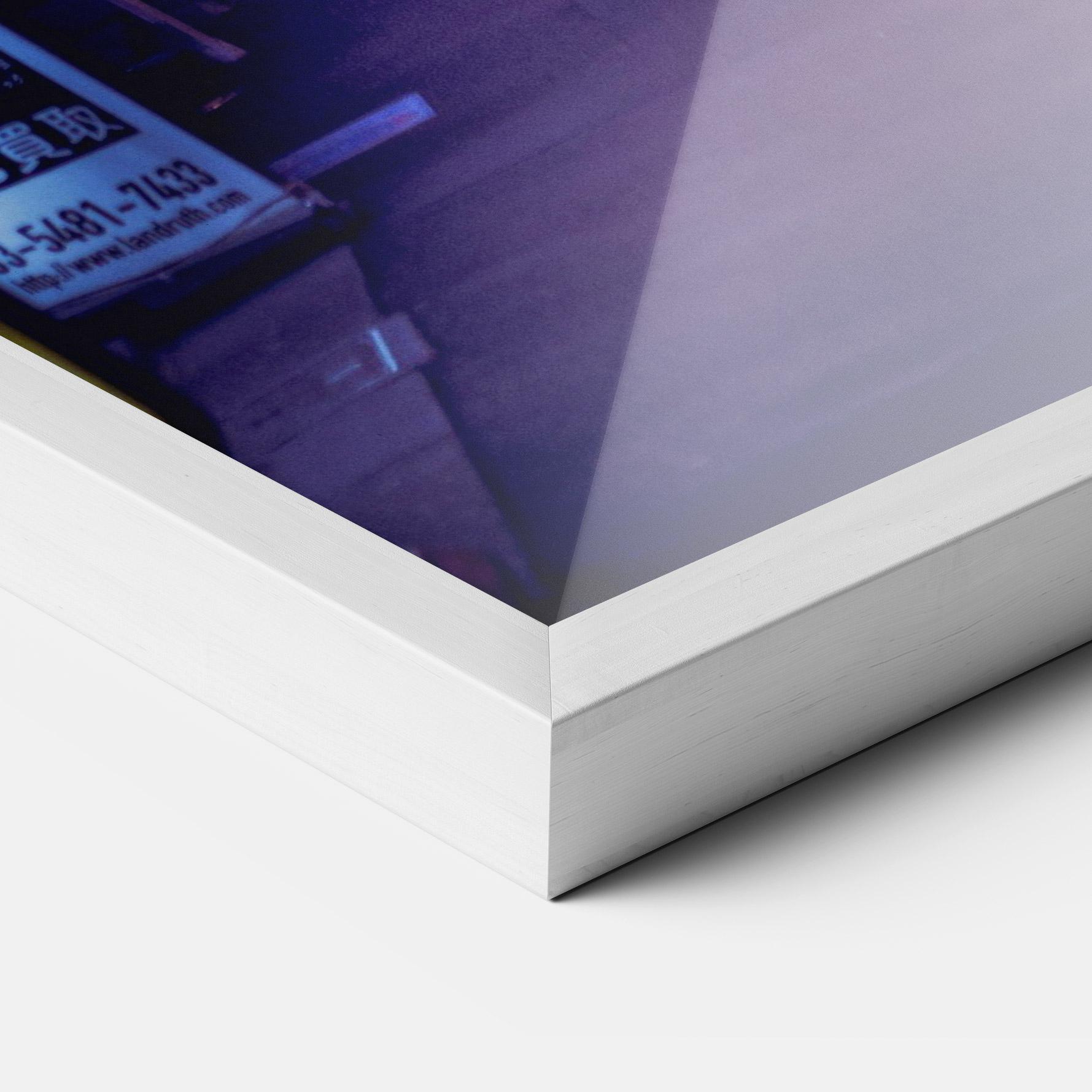 Plakat w Ramie Purple Blue Lights mockup 3