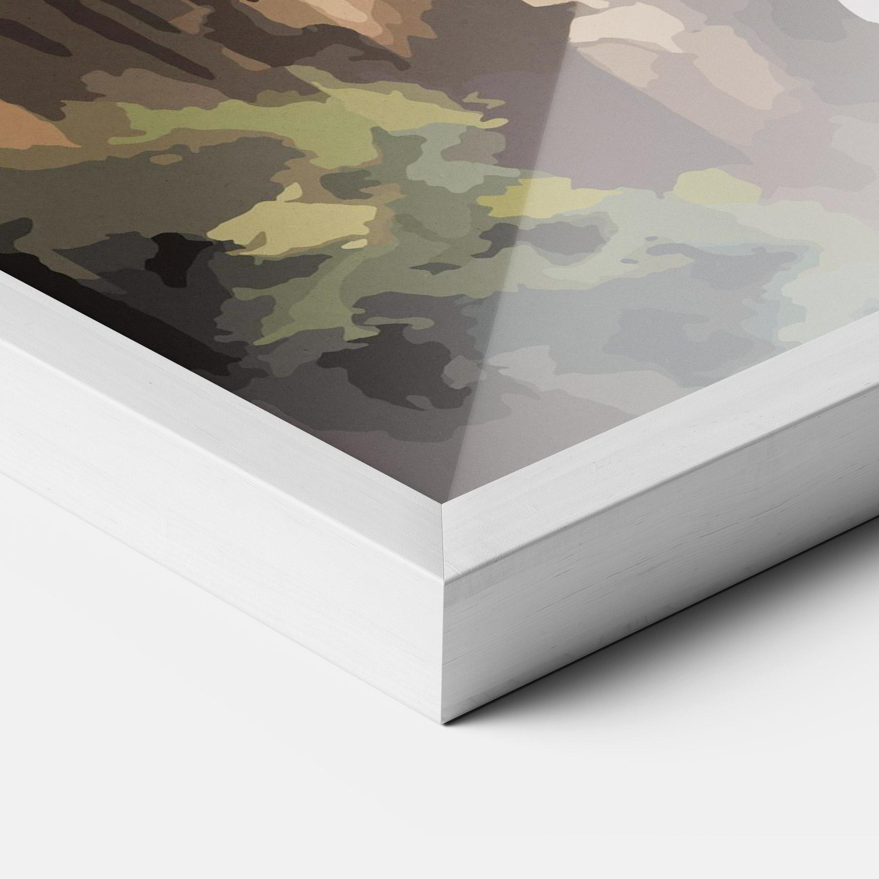 Plakat w Ramie Temple Painting mockup 3