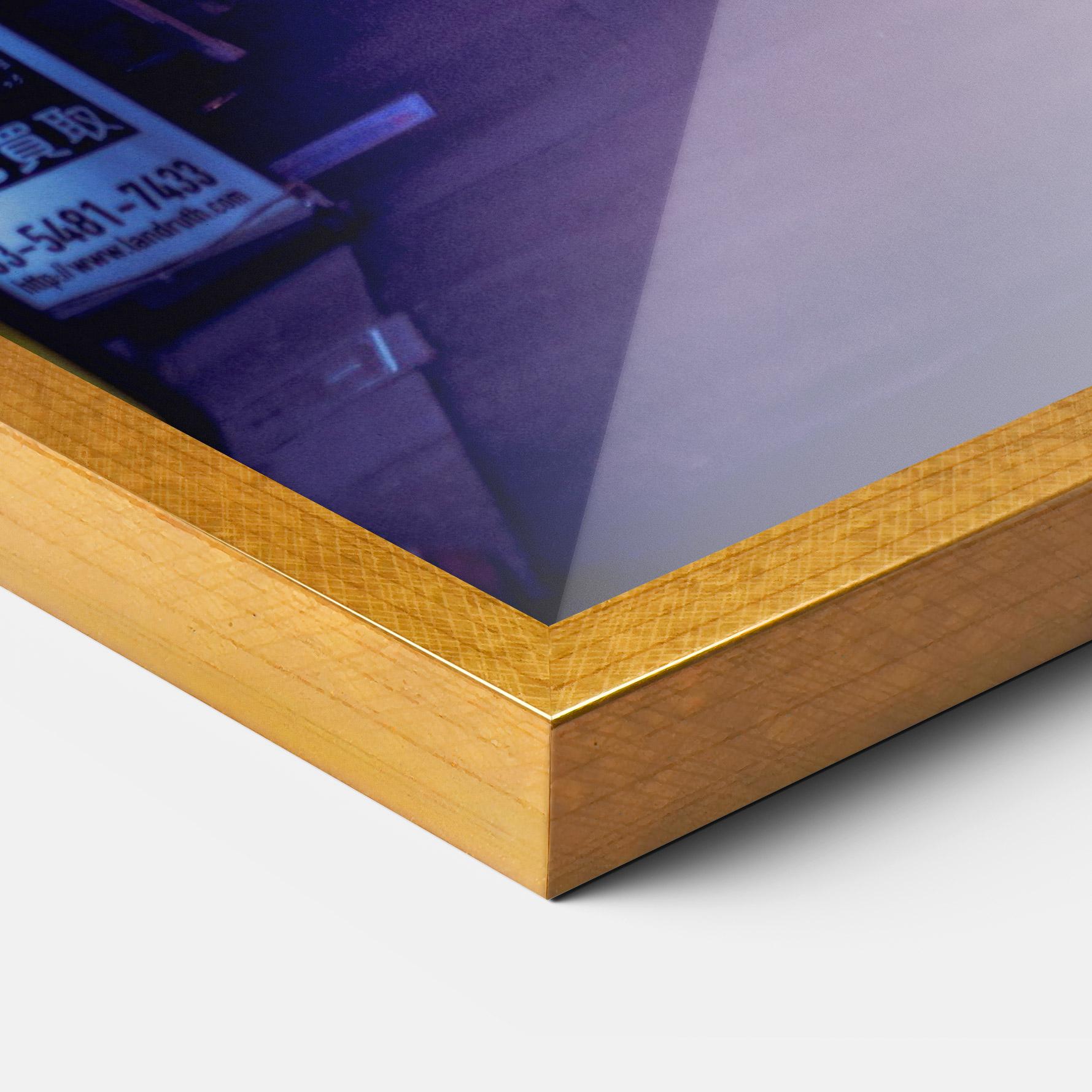 Plakat w Ramie Purple Blue Lights mockup 3