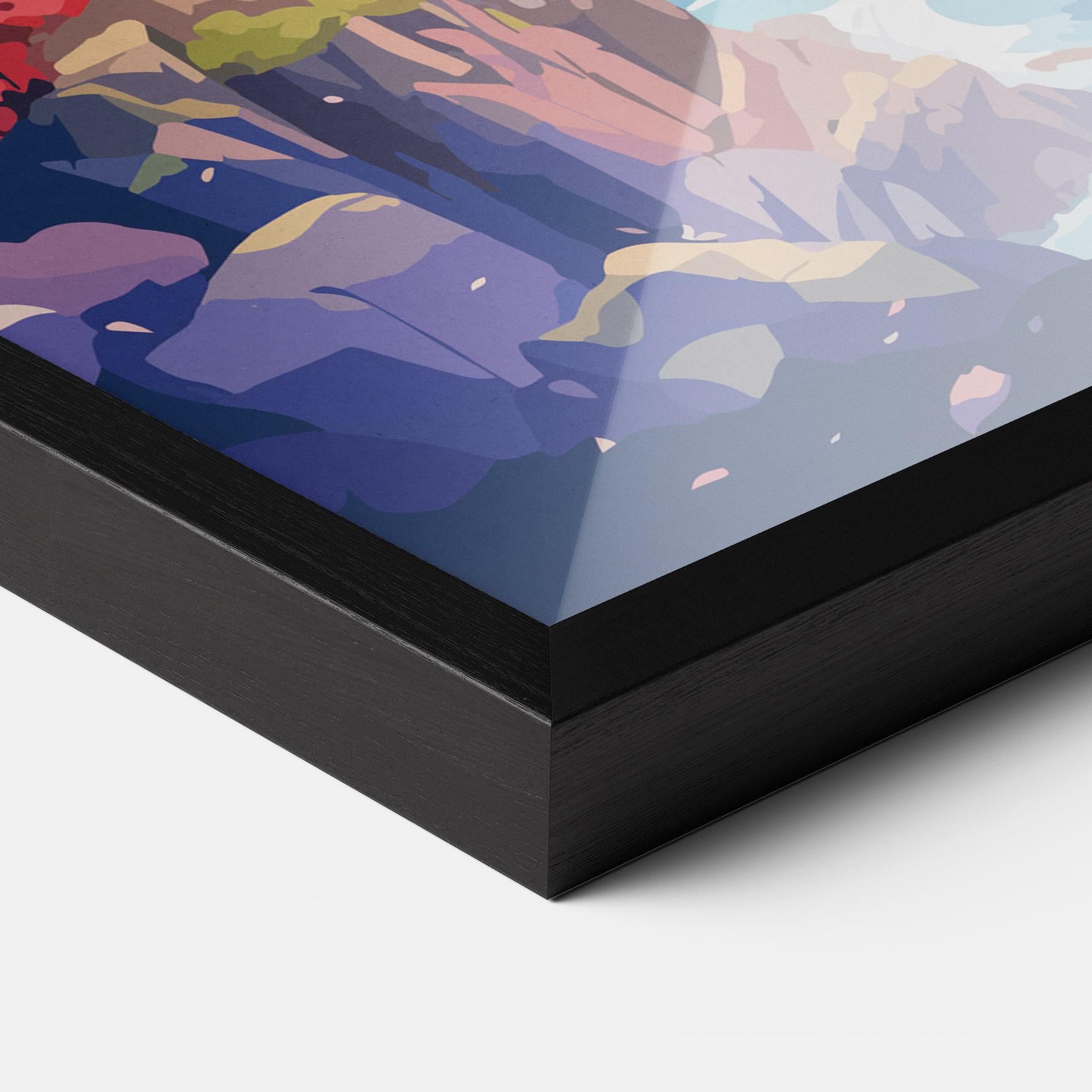 Plakat w Ramie City Style Art mockup 3