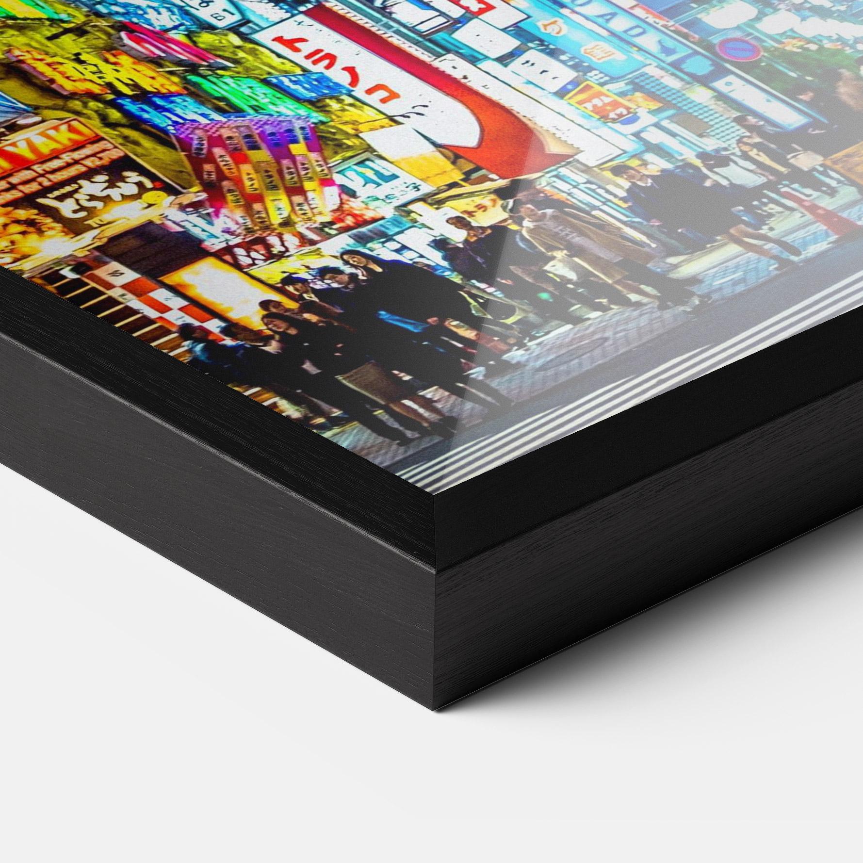 Plakat w Ramie Colorful City Lights mockup 3