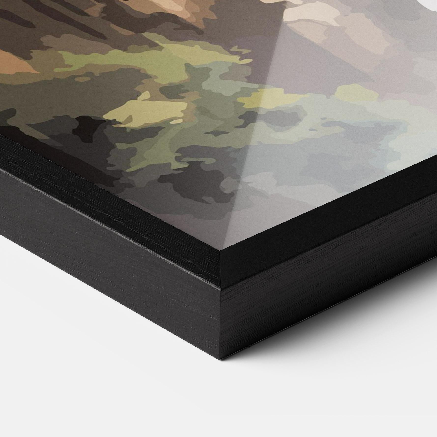 Plakat w Ramie Temple Painting mockup 3