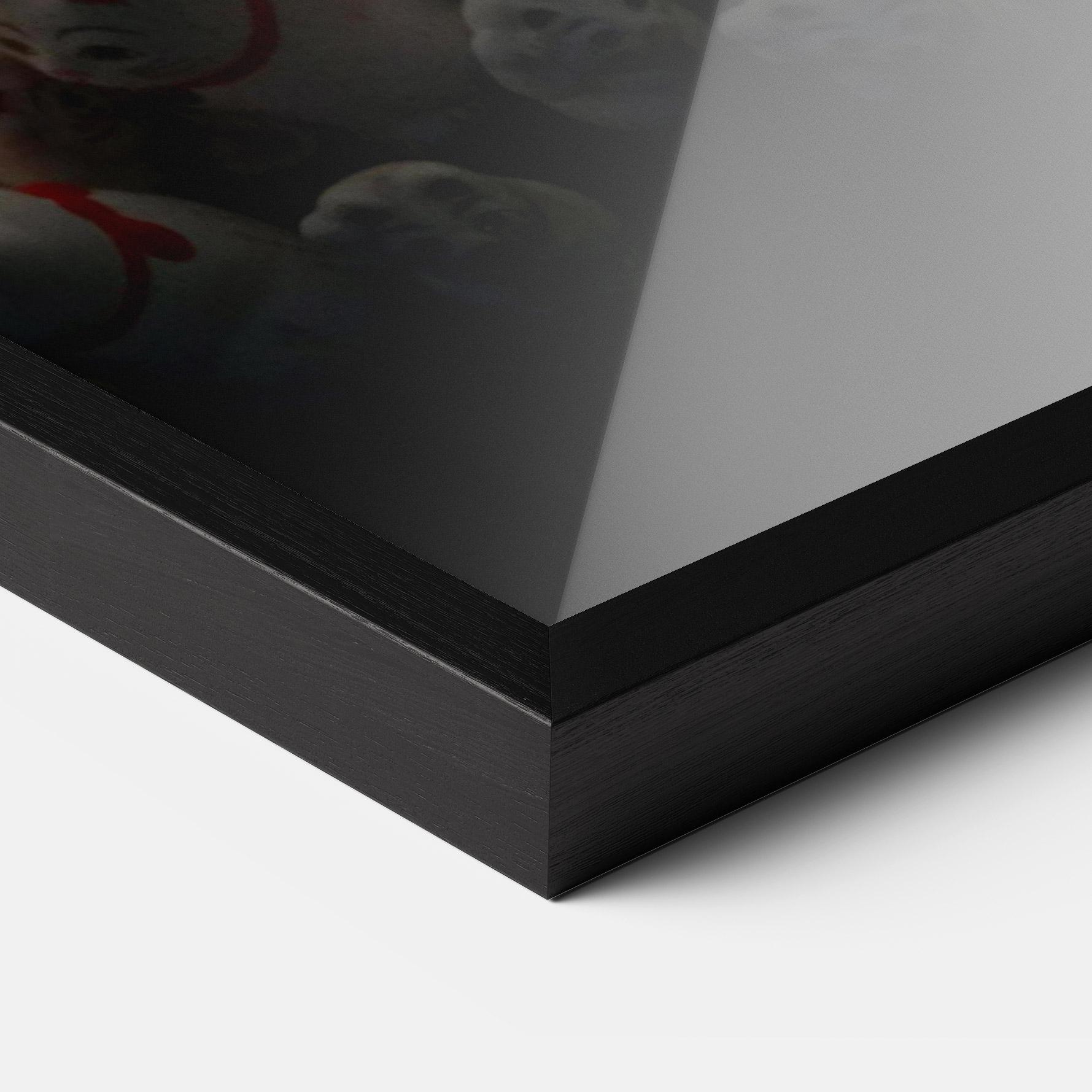 Plakat w Ramie White Lucky Cats mockup 3