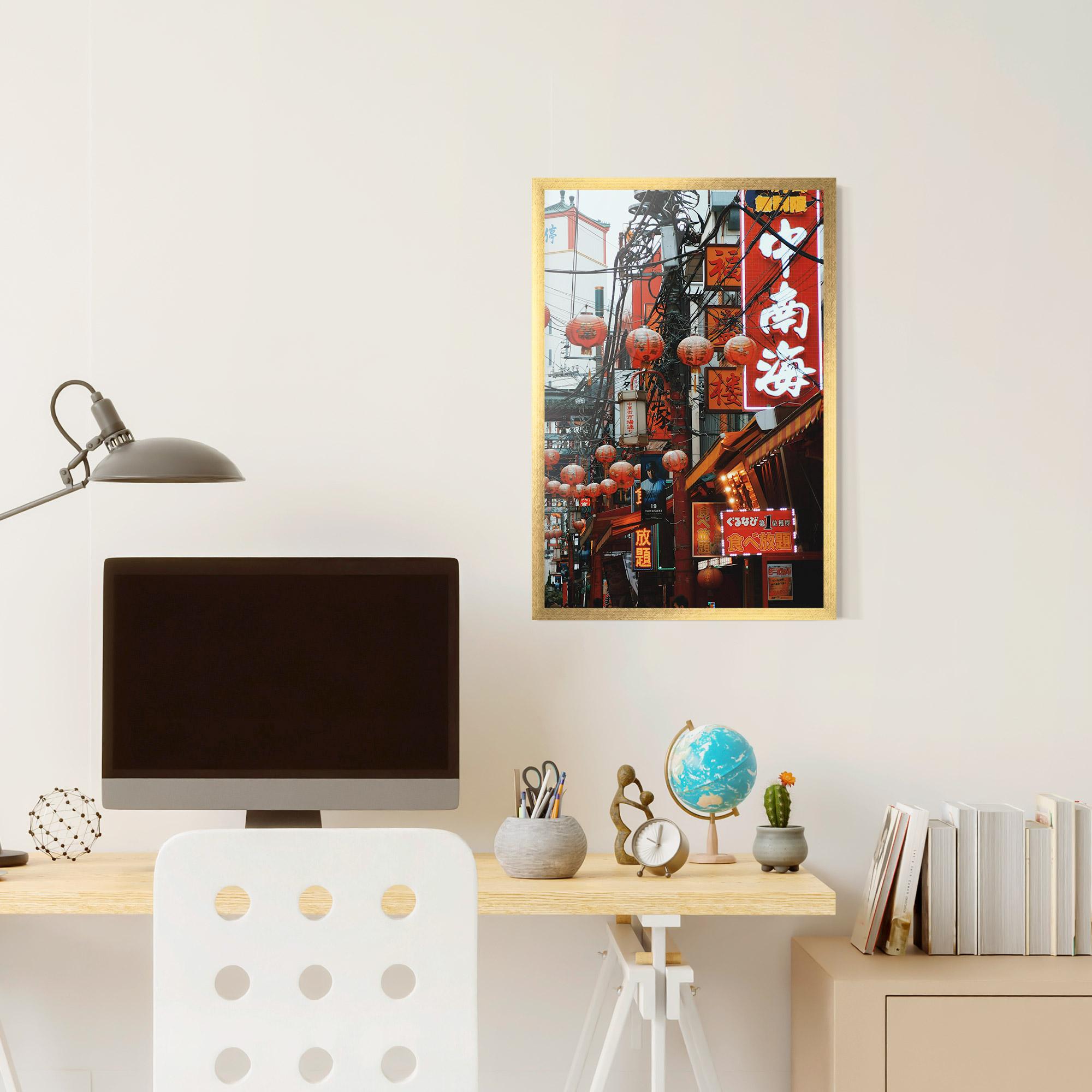 Plakat w Ramie Chinatown mockup 6