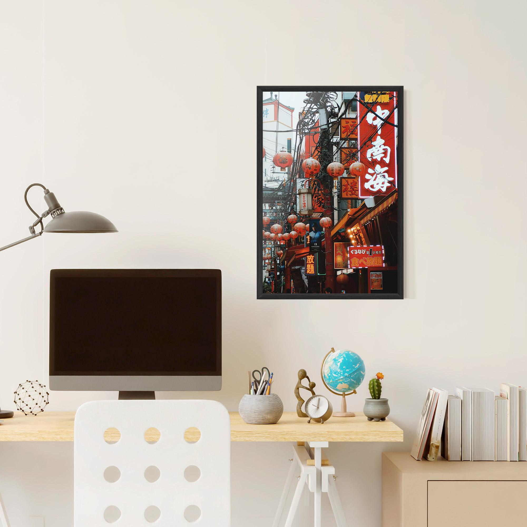 Plakat w Ramie Chinatown mockup 6