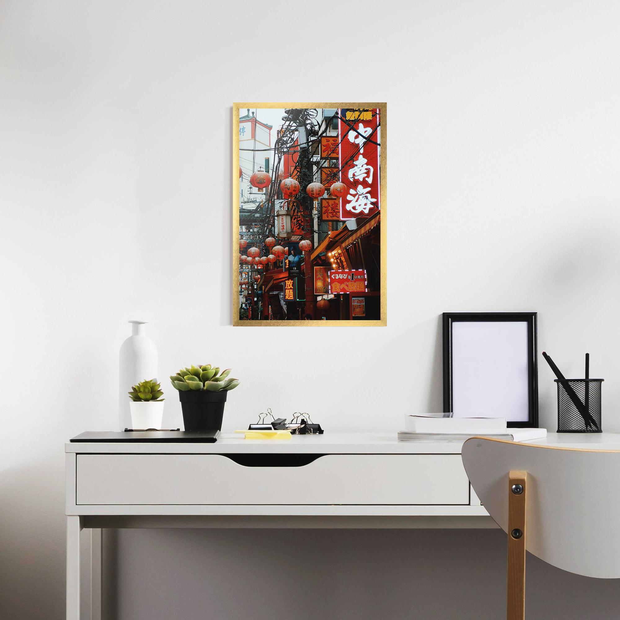 Plakat w Ramie Chinatown mockup 7