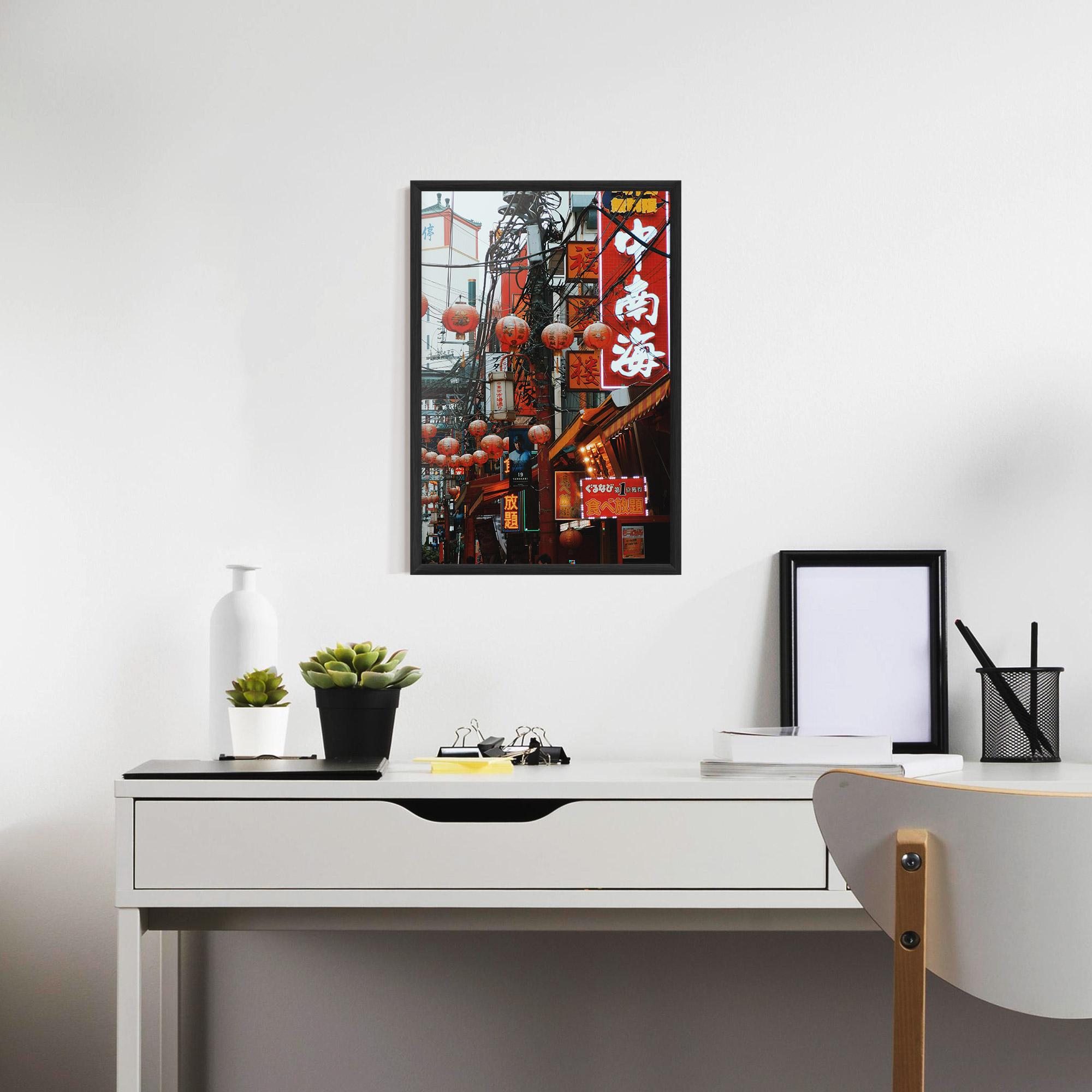 Plakat w Ramie Chinatown mockup 7