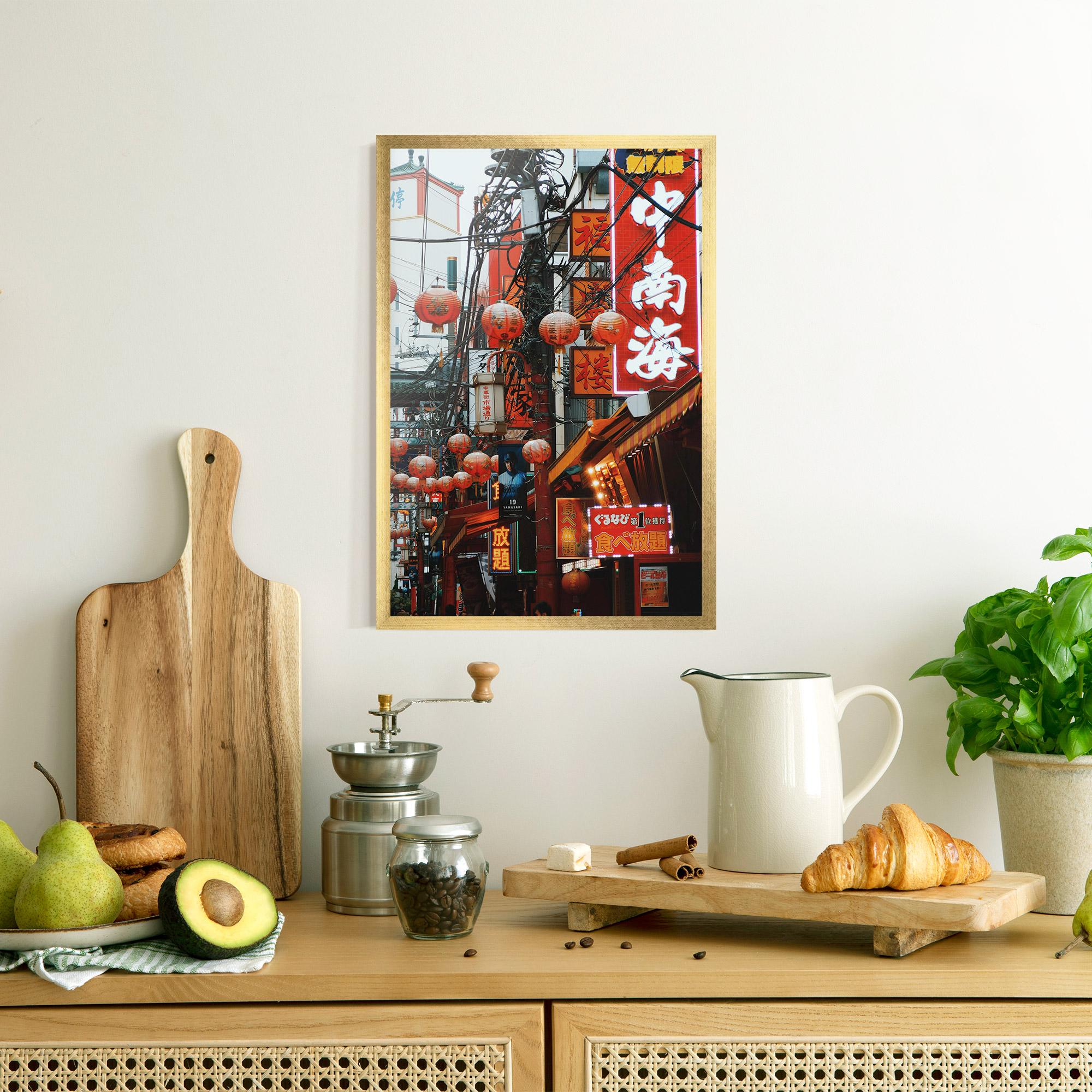 Plakat w Ramie Chinatown mockup 8