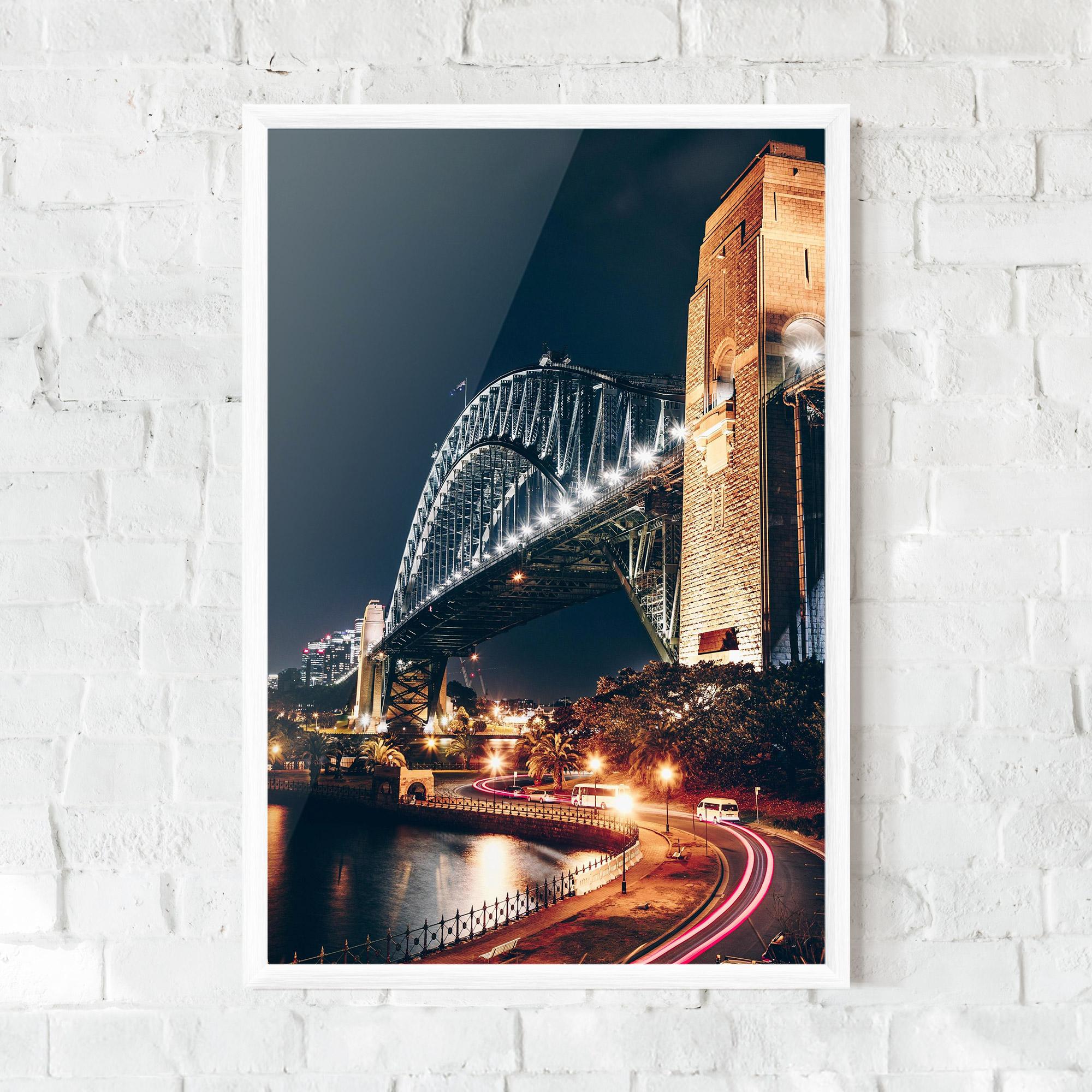 Plakat w Ramie Sydney Harbour Bridge mockup 0