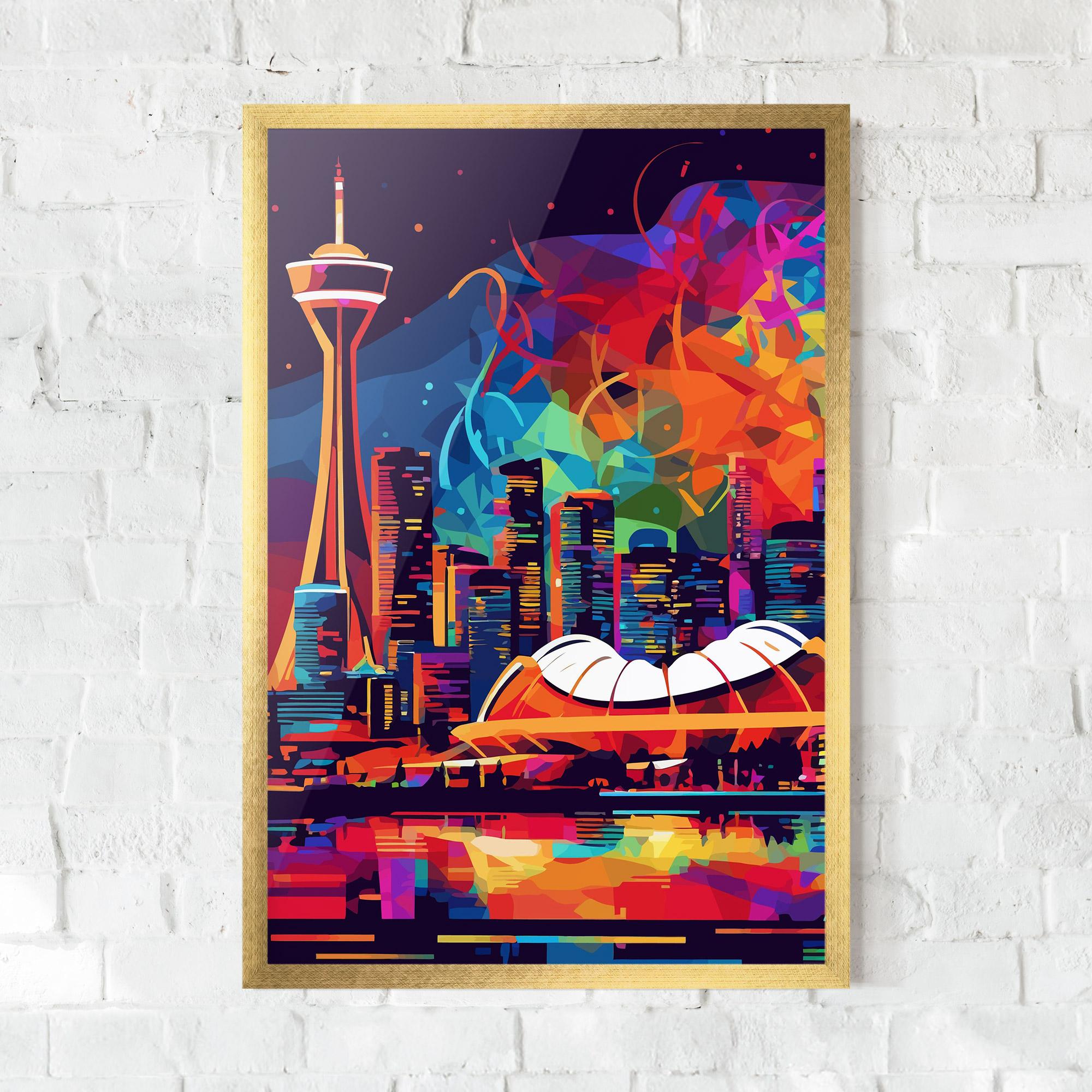 Plakat w Ramie Olympic Stadium Art mockup 0