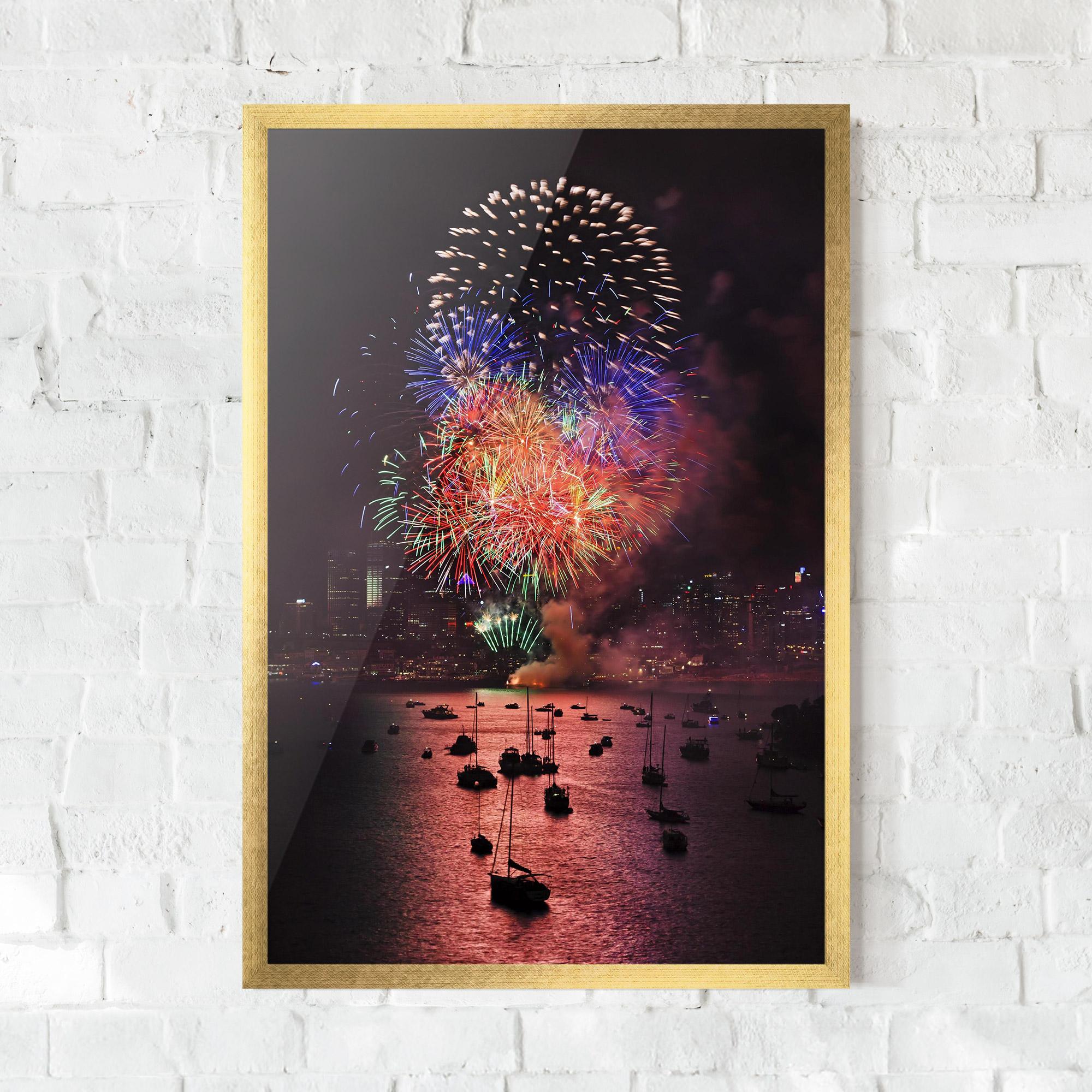 Plakat w Ramie Sydney Firework mockup 0