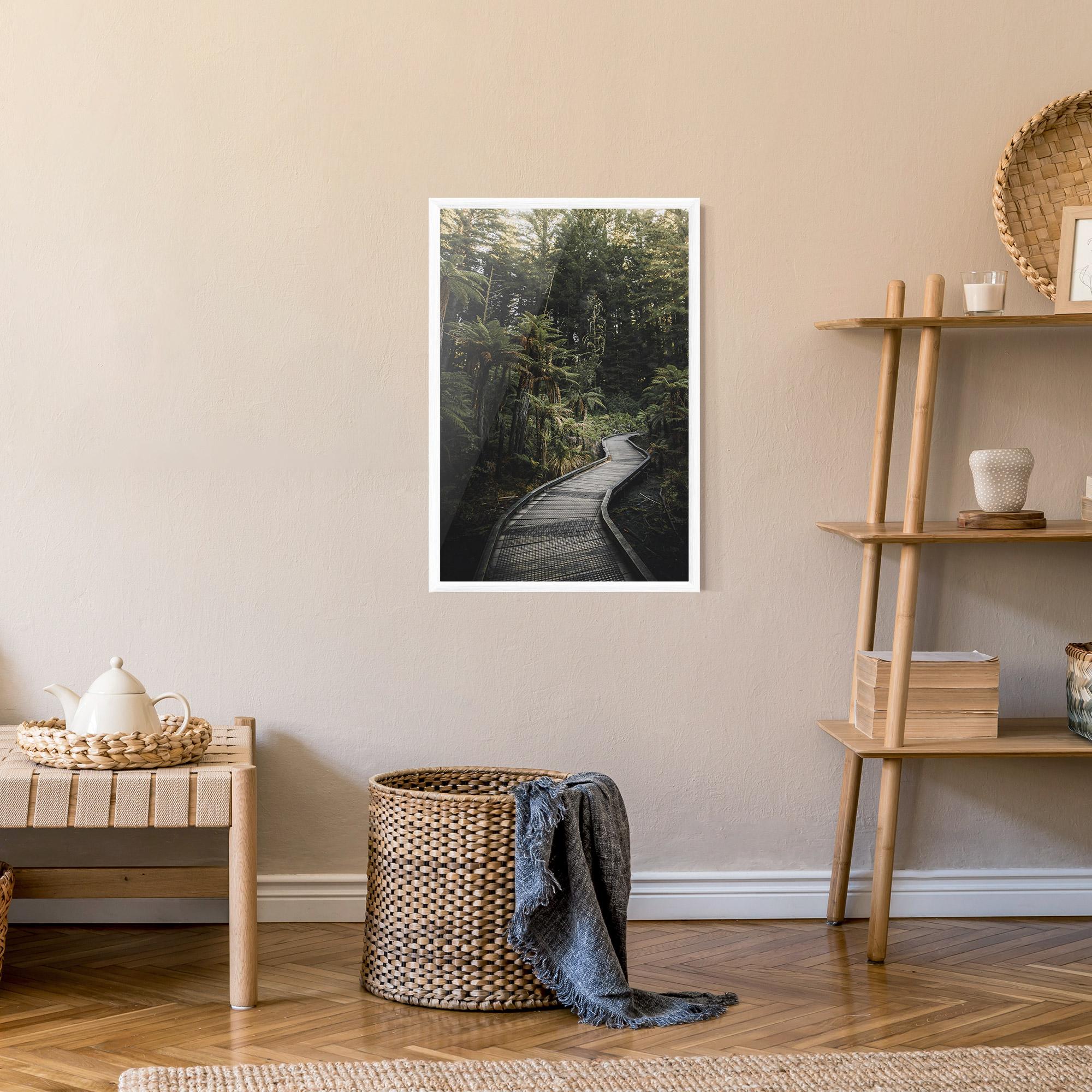 Plakat w Ramie Forest Path View mockup 9
