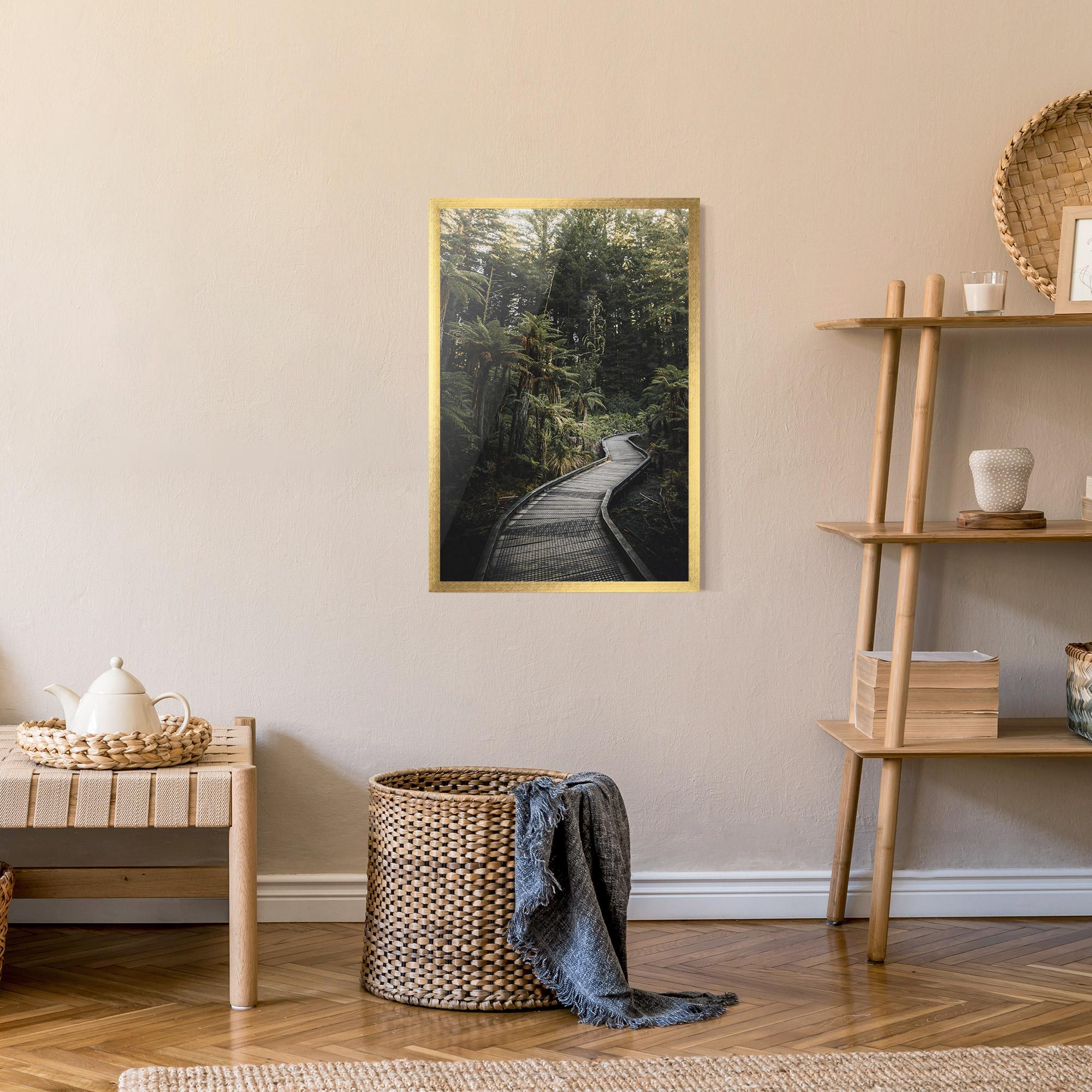 Plakat w Ramie Forest Path View mockup 9