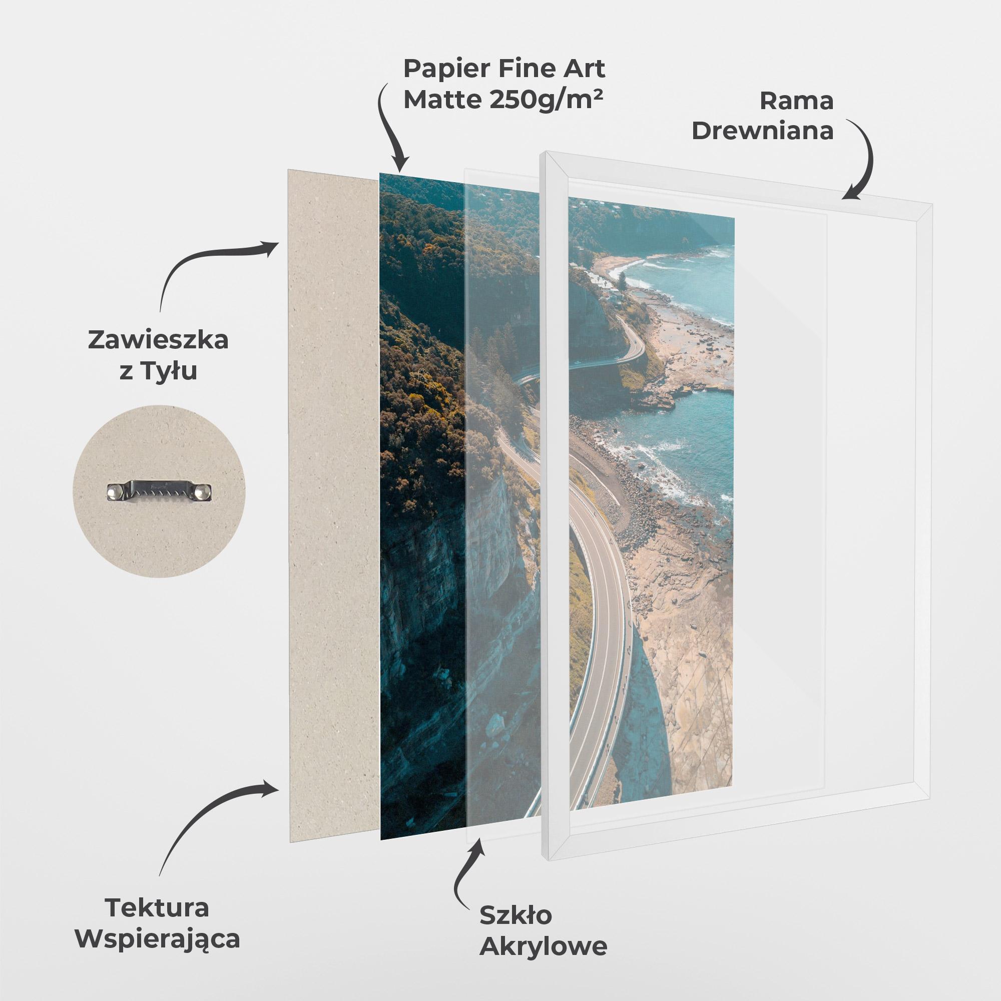 Plakat w Ramie Australia Road mockup 1