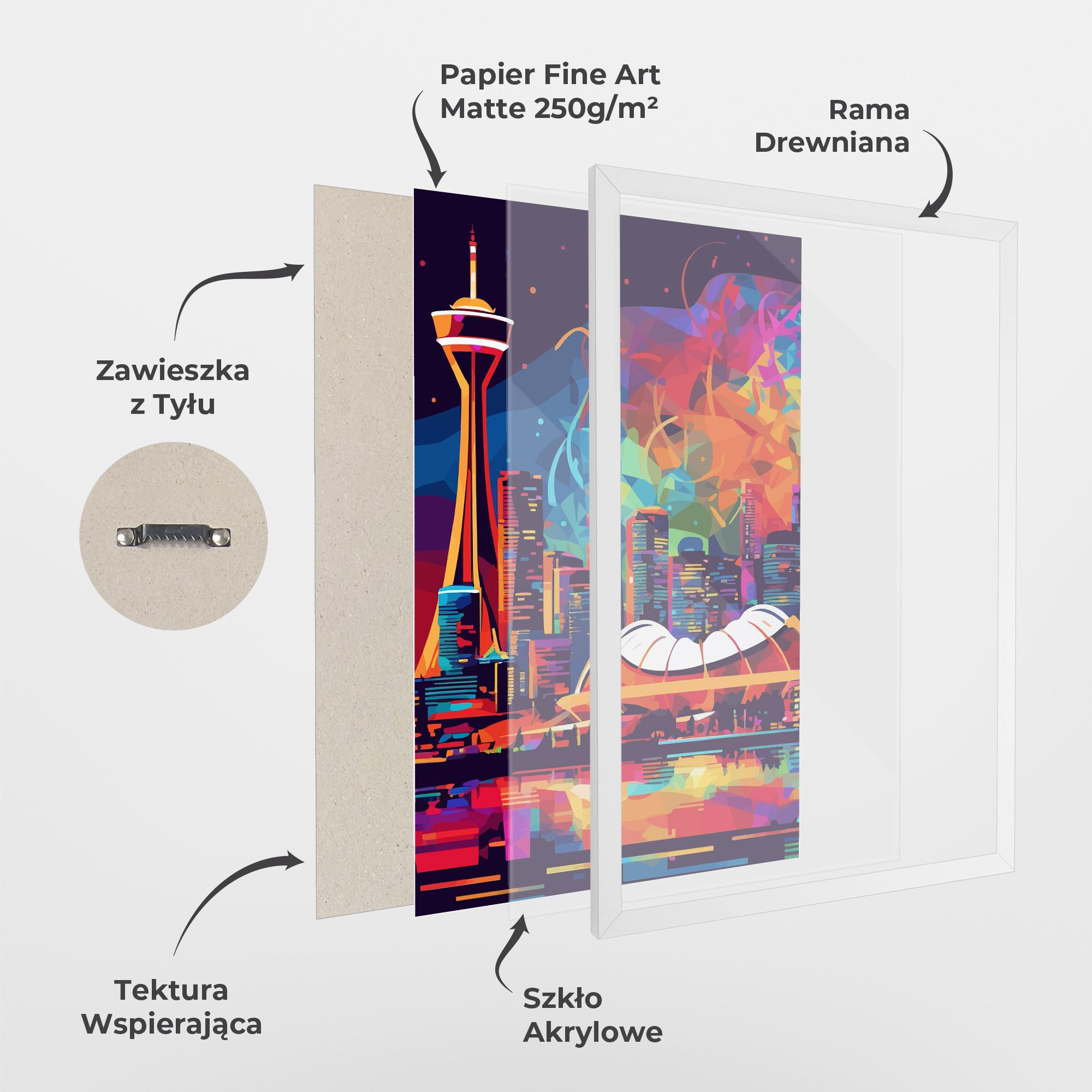 Plakat w Ramie Olympic Stadium Art mockup 1