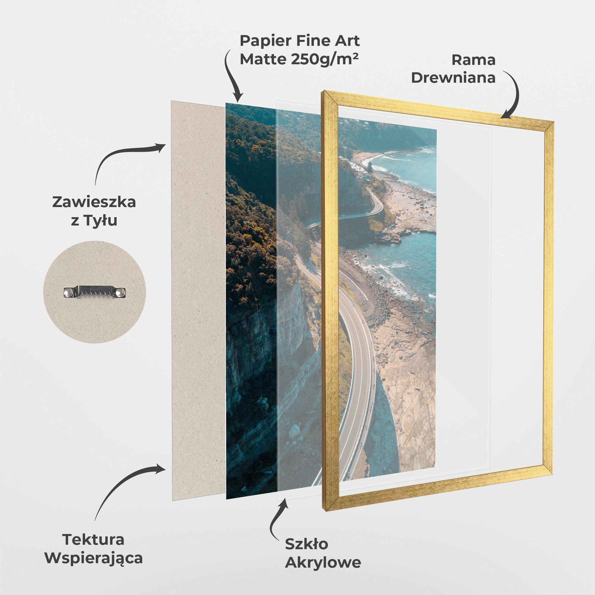 Plakat w Ramie Australia Road mockup 1