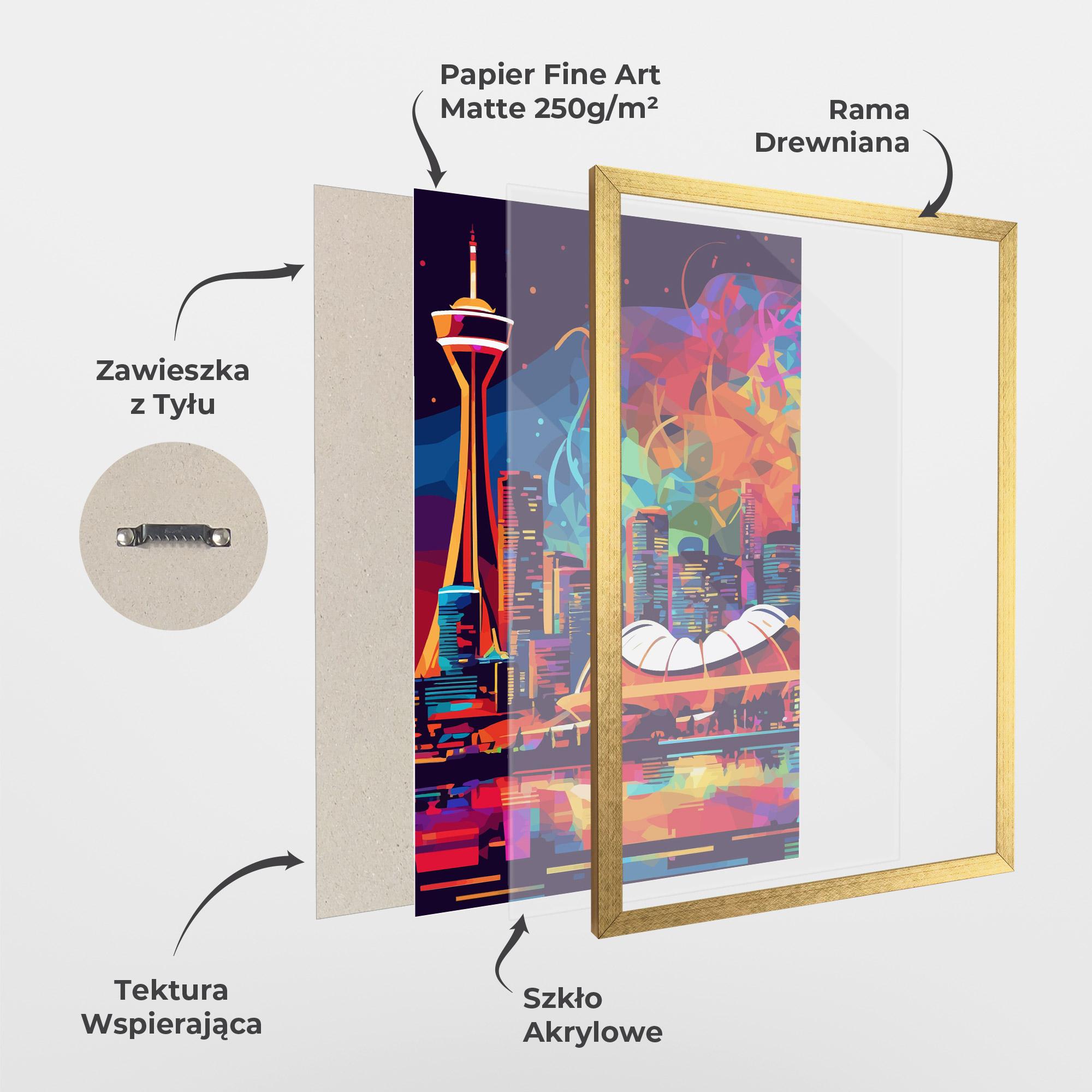 Plakat w Ramie Olympic Stadium Art mockup 1