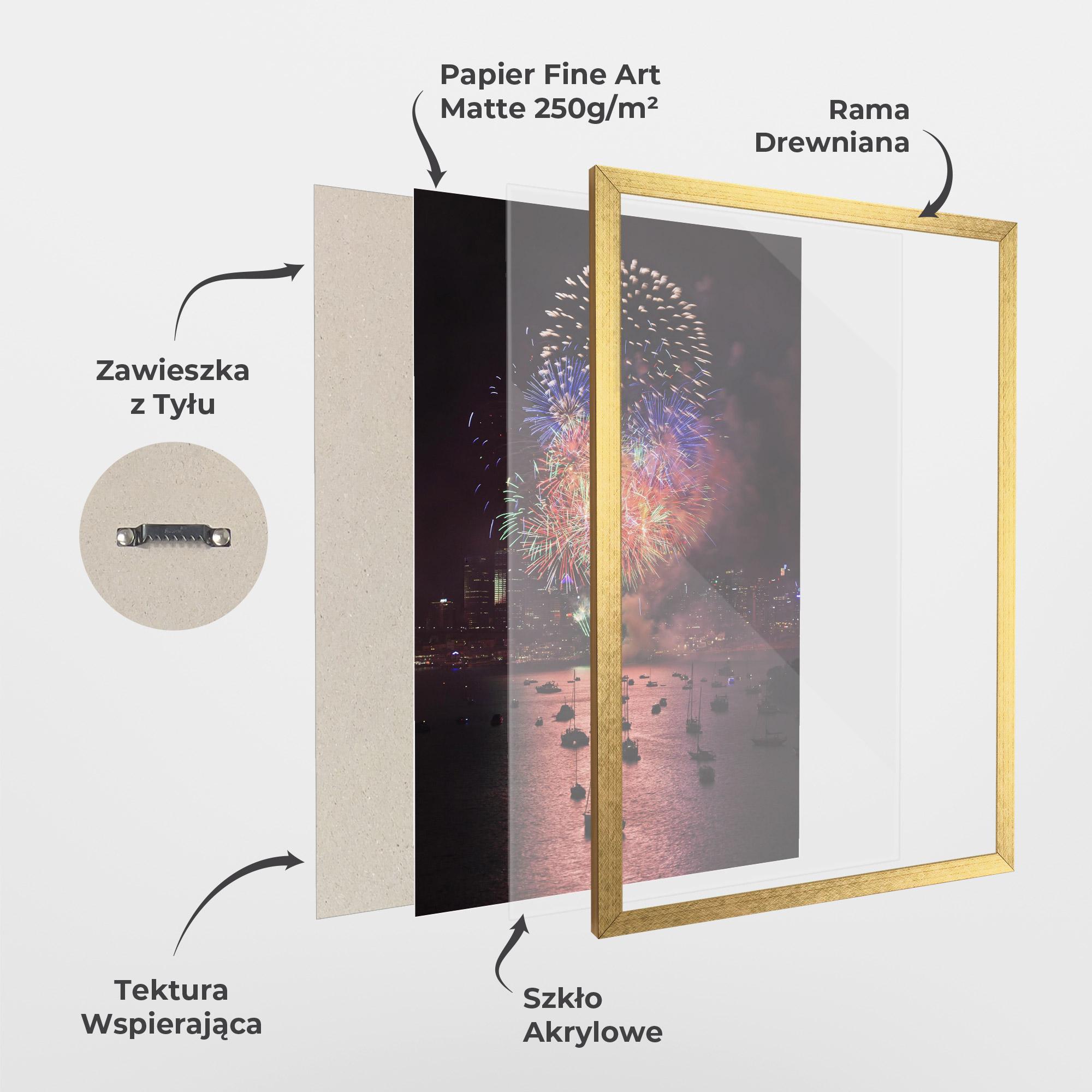 Plakat w Ramie Sydney Firework mockup 1