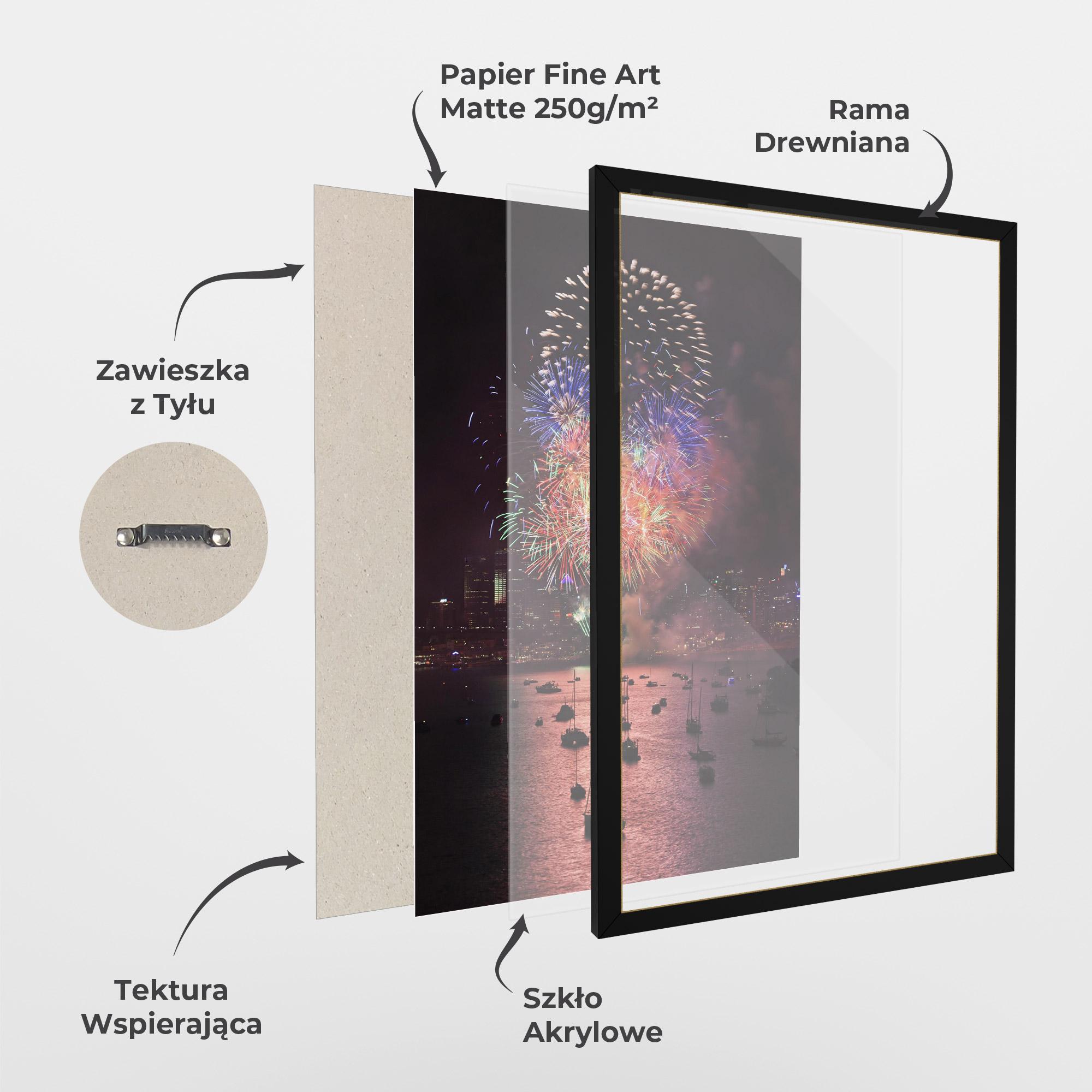 Plakat w Ramie Sydney Firework mockup 1