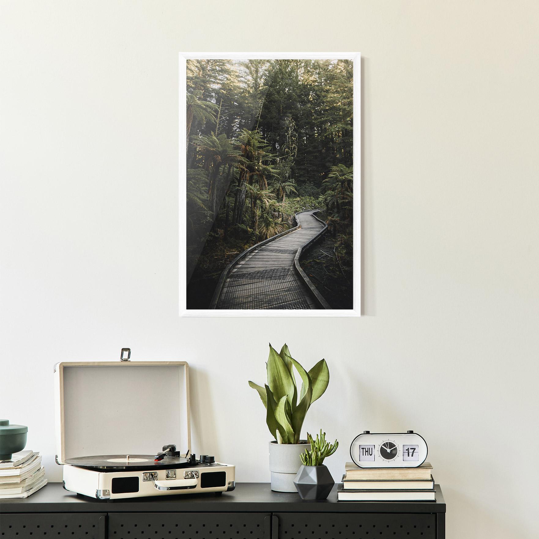 Plakat w Ramie Forest Path View mockup 2