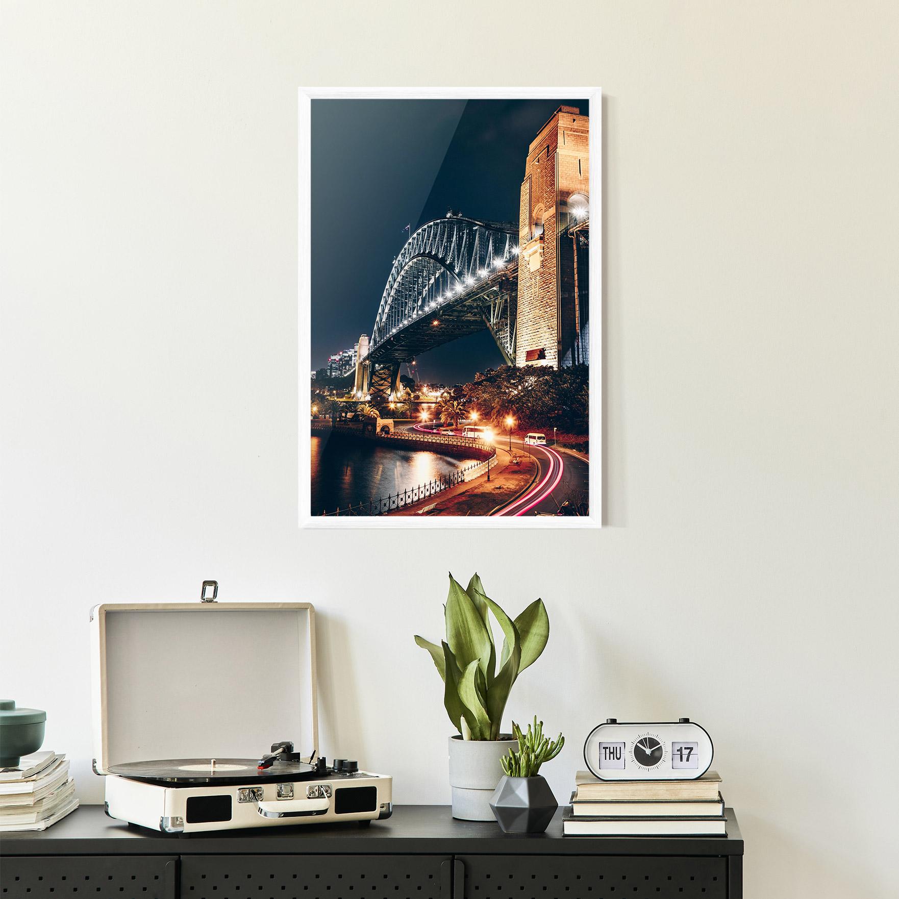 Plakat w Ramie Sydney Harbour Bridge mockup 2