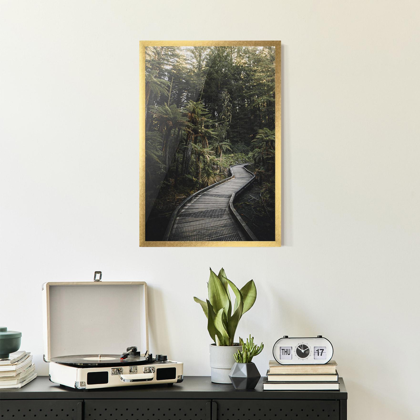 Plakat w Ramie Forest Path View mockup 2
