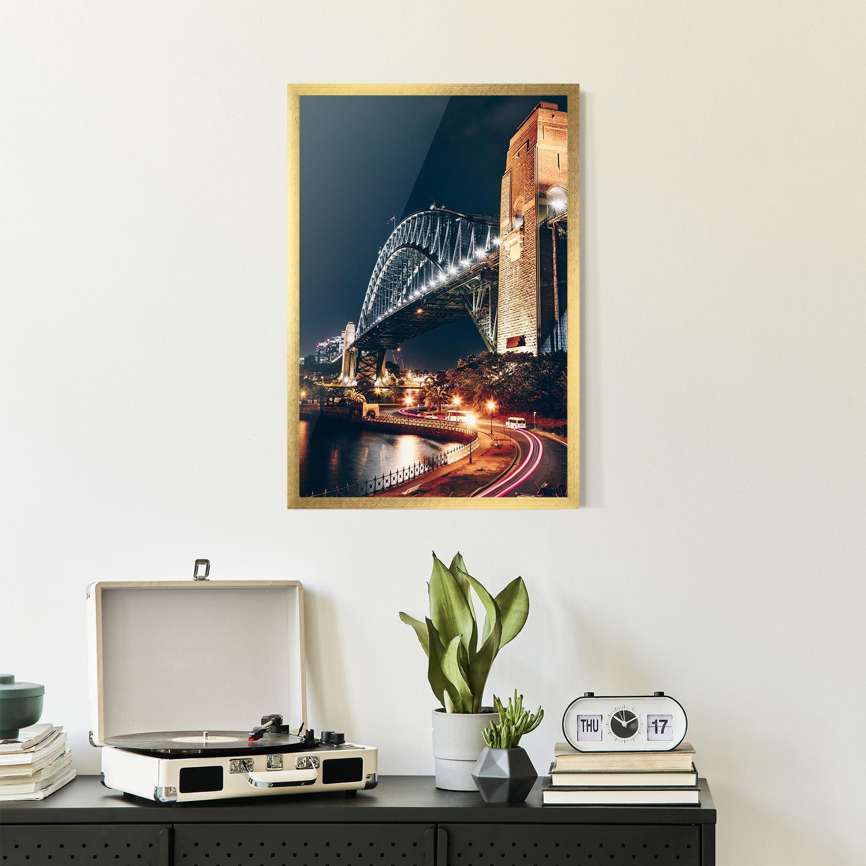 Plakat w Ramie Sydney Harbour Bridge mockup 2