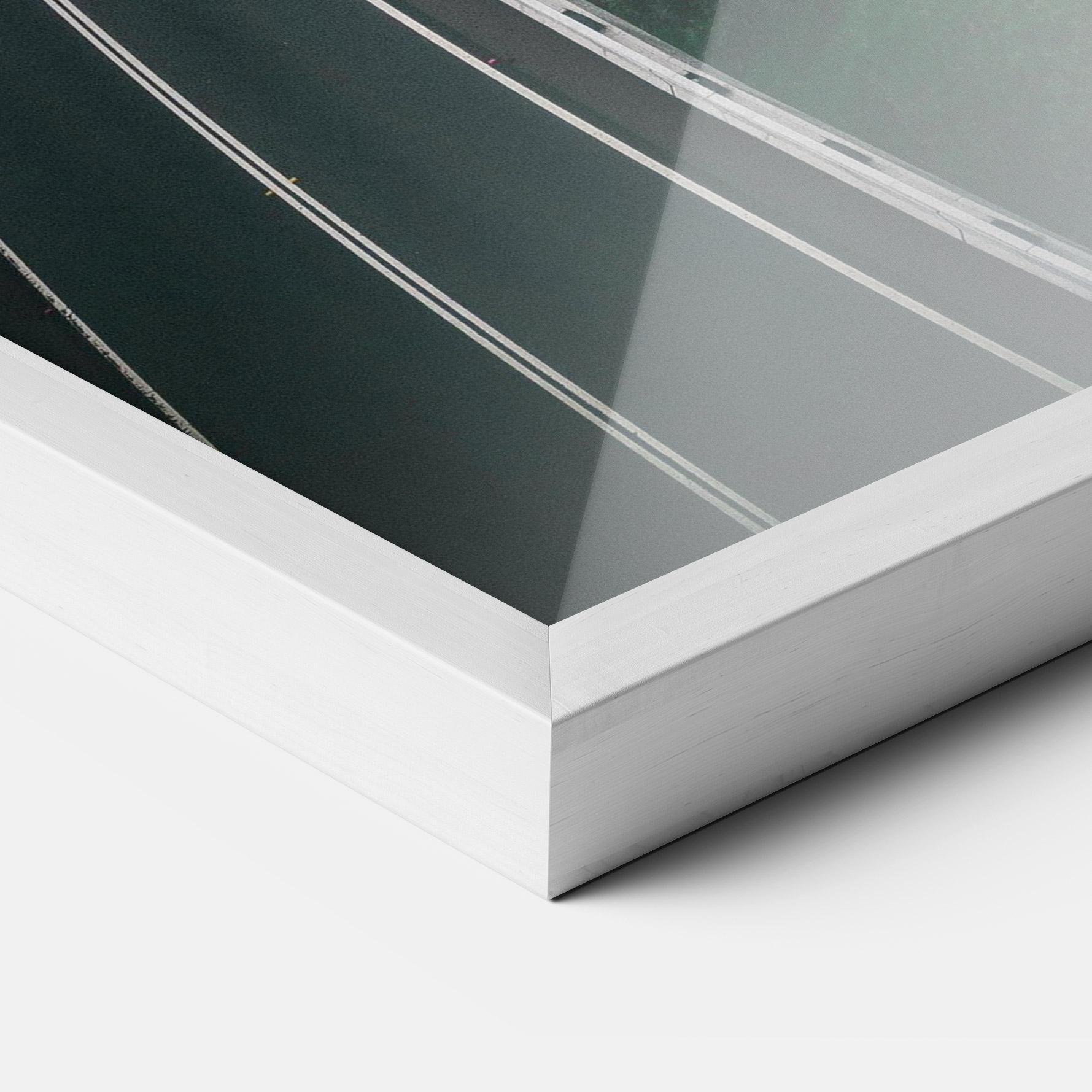 Plakat w Ramie Road Cloudy Day mockup 3