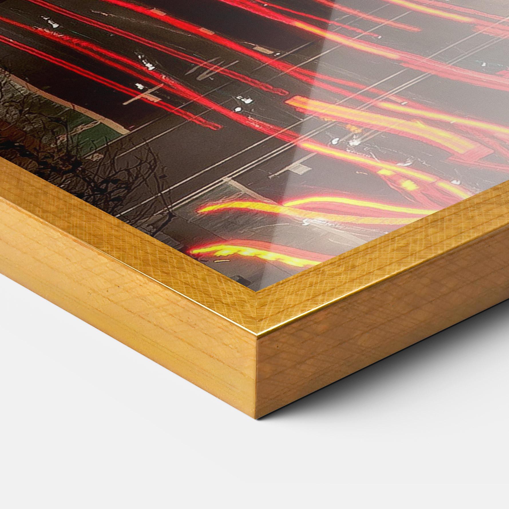 Plakat w Ramie Car Light Road mockup 3