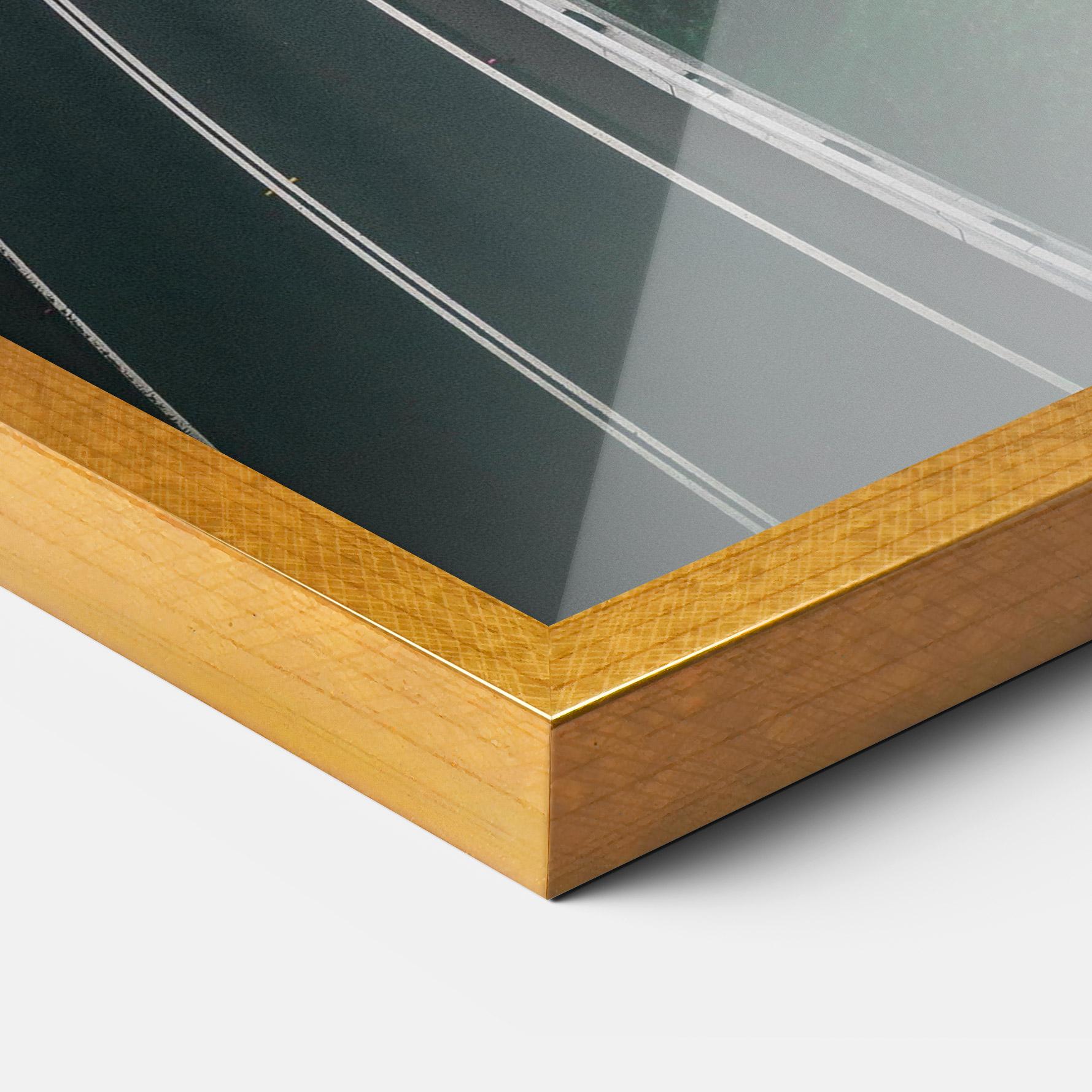 Plakat w Ramie Road Cloudy Day mockup 3