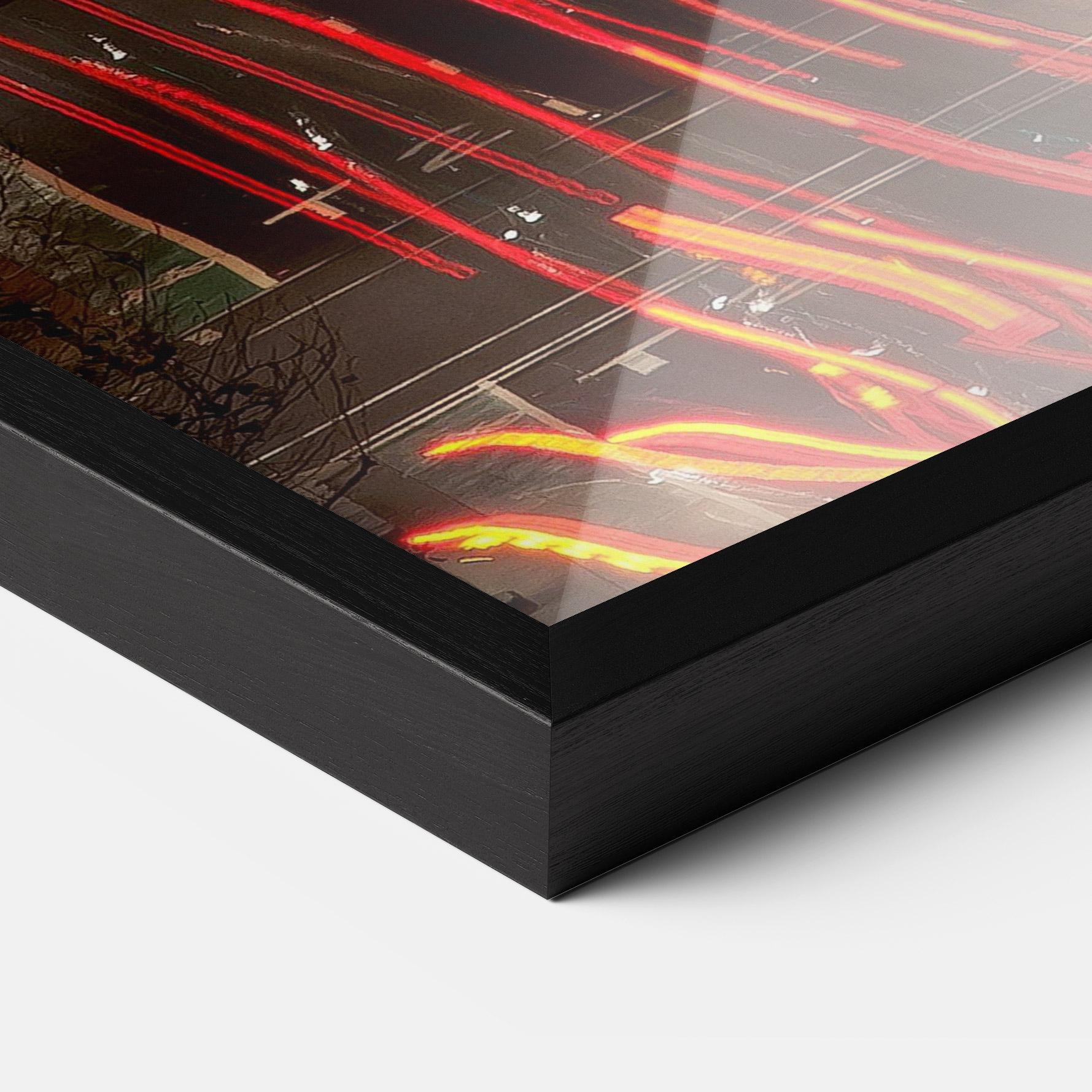 Plakat w Ramie Car Light Road mockup 3