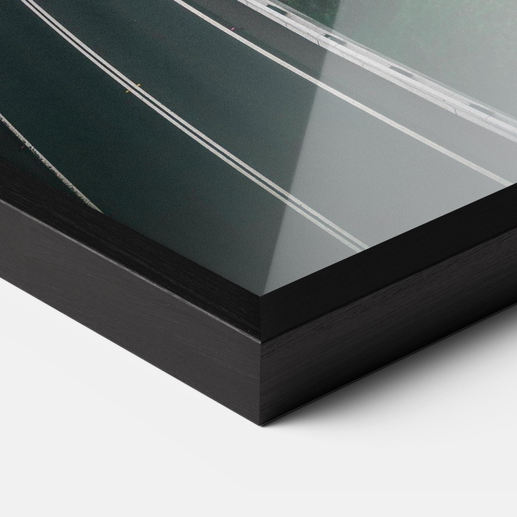 Plakat w Ramie Road Cloudy Day mockup 3