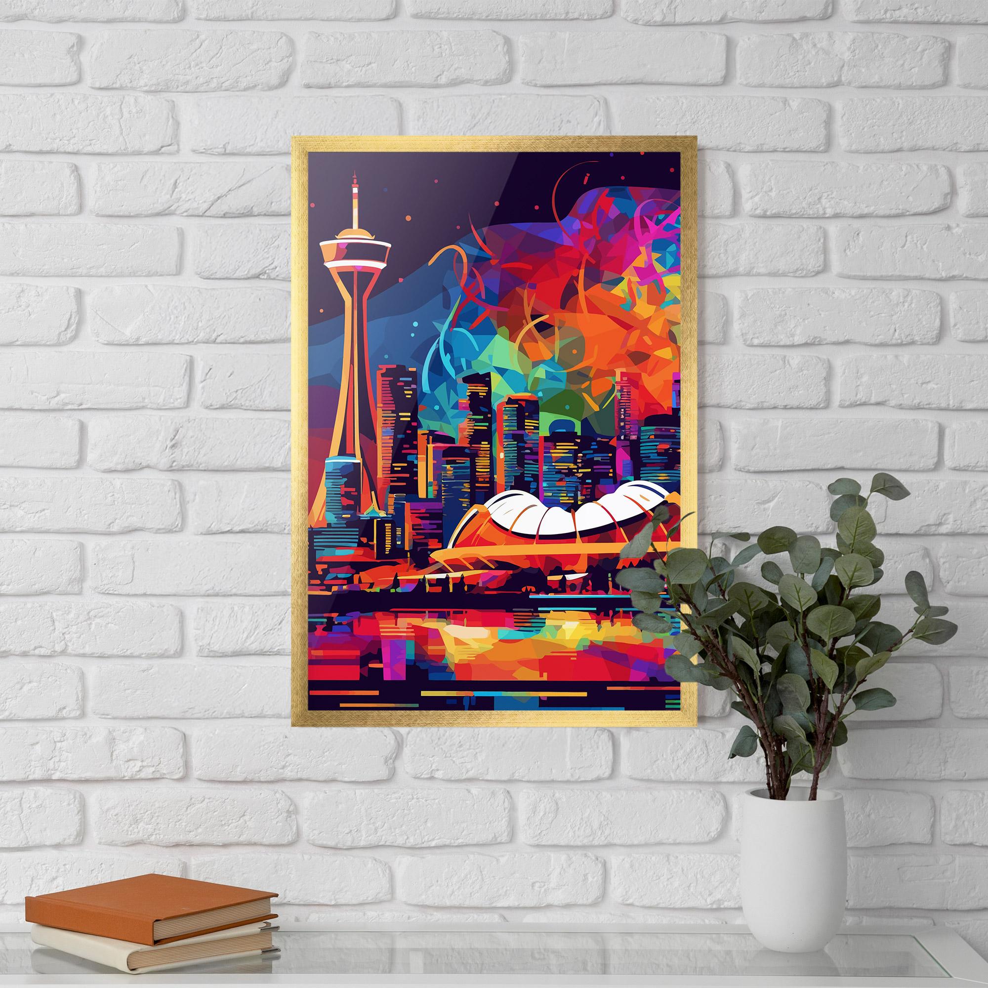 Plakat w Ramie Olympic Stadium Art mockup 5