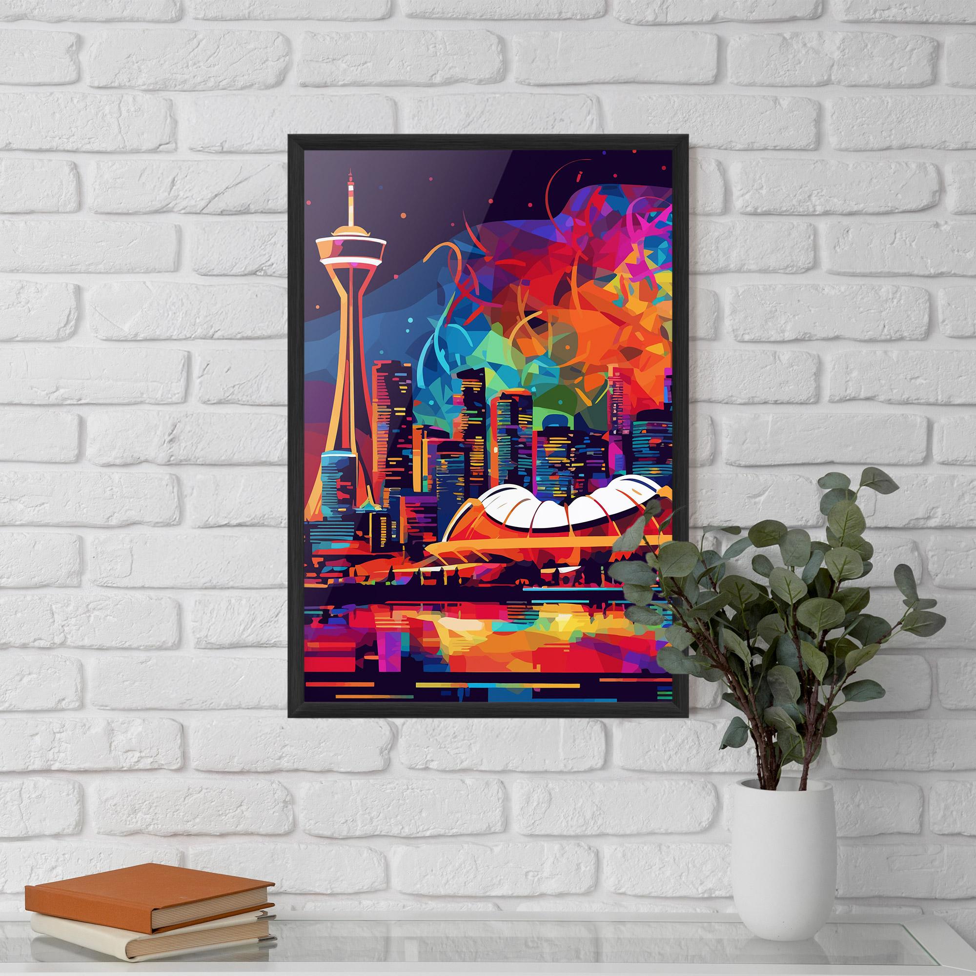 Plakat w Ramie Olympic Stadium Art mockup 5