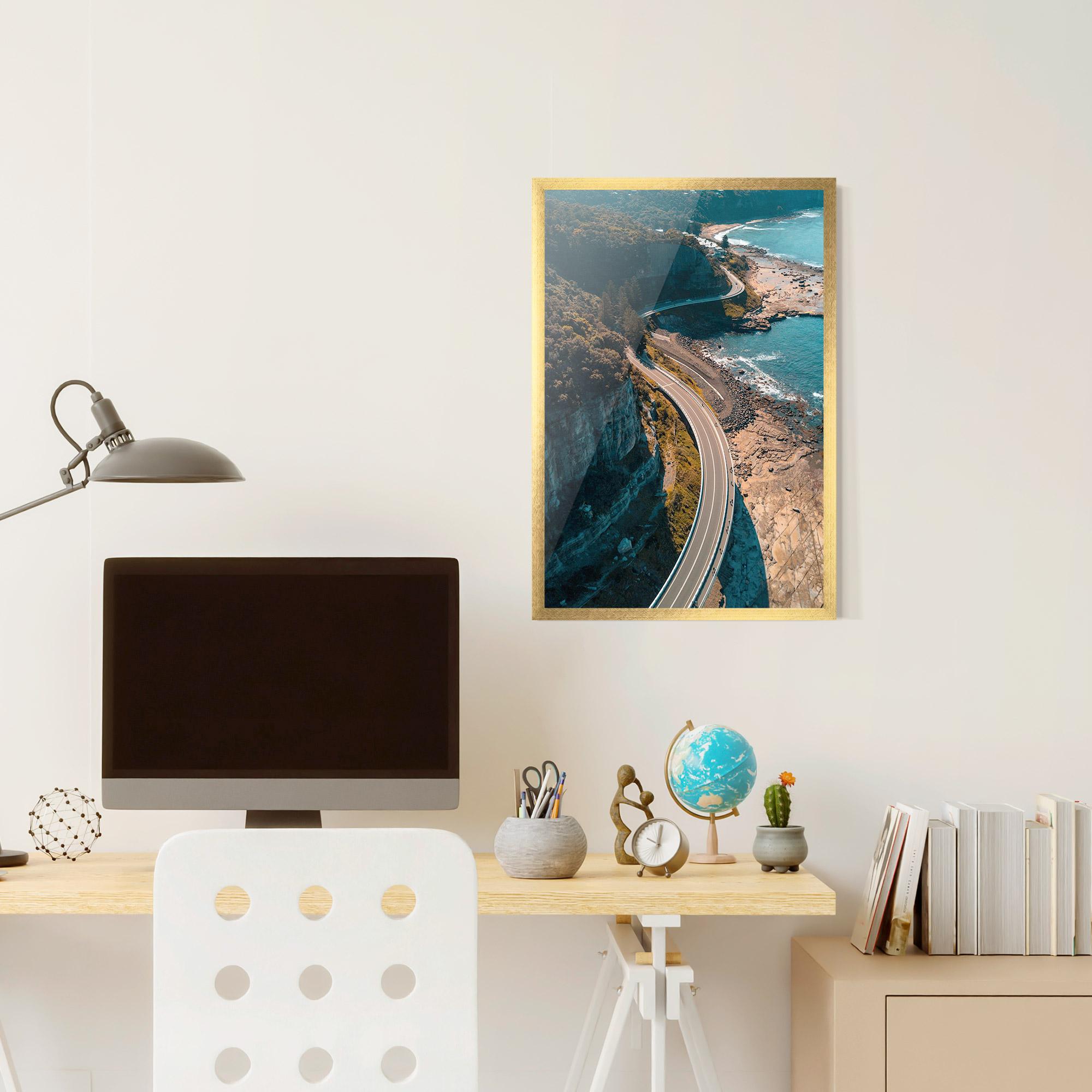 Plakat w Ramie Australia Road mockup 6