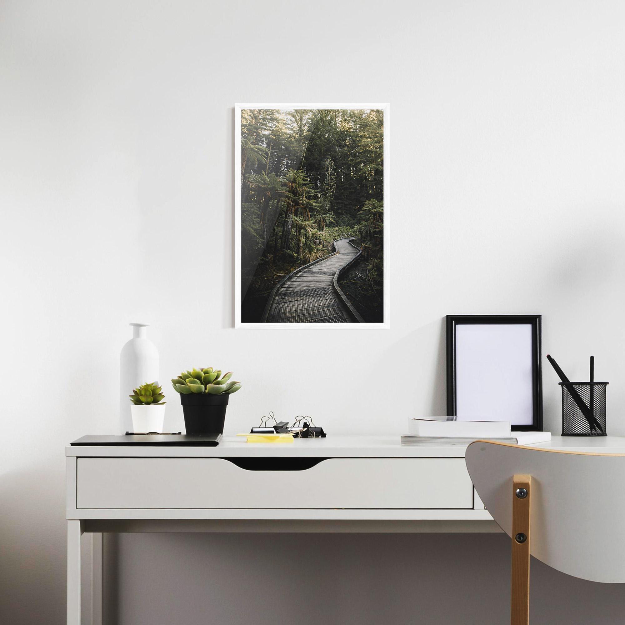Plakat w Ramie Forest Path View mockup 7