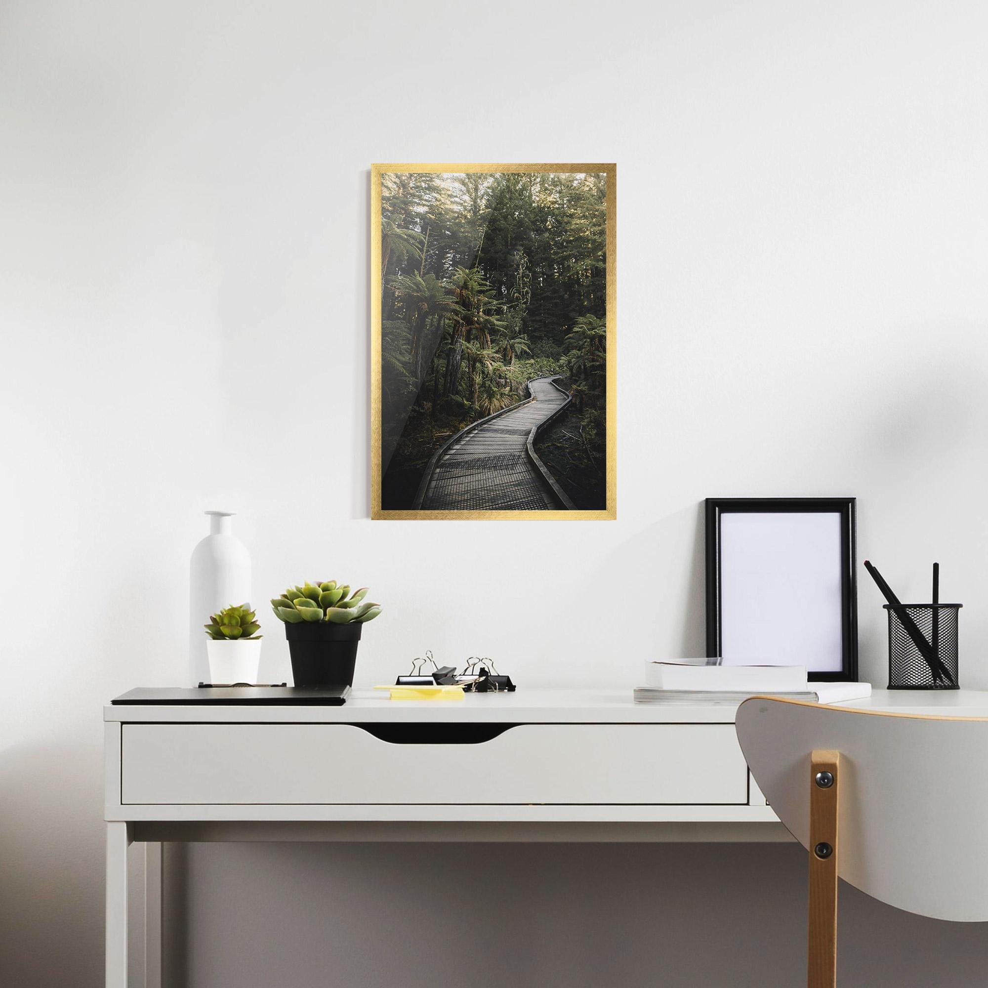 Plakat w Ramie Forest Path View mockup 7