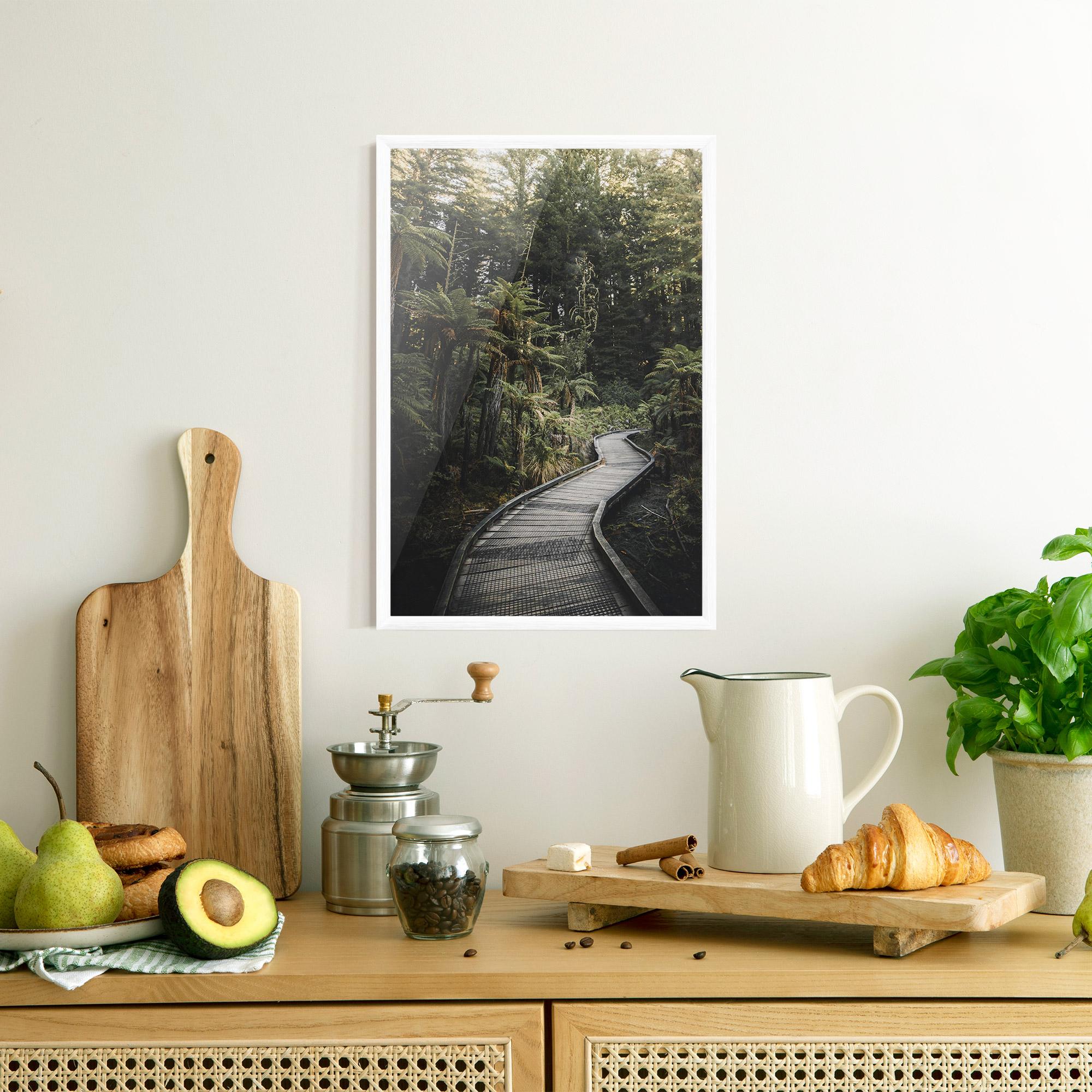 Plakat w Ramie Forest Path View mockup 8