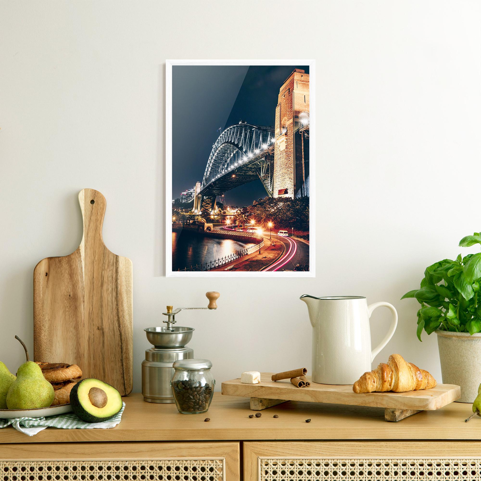 Plakat w Ramie Sydney Harbour Bridge mockup 8