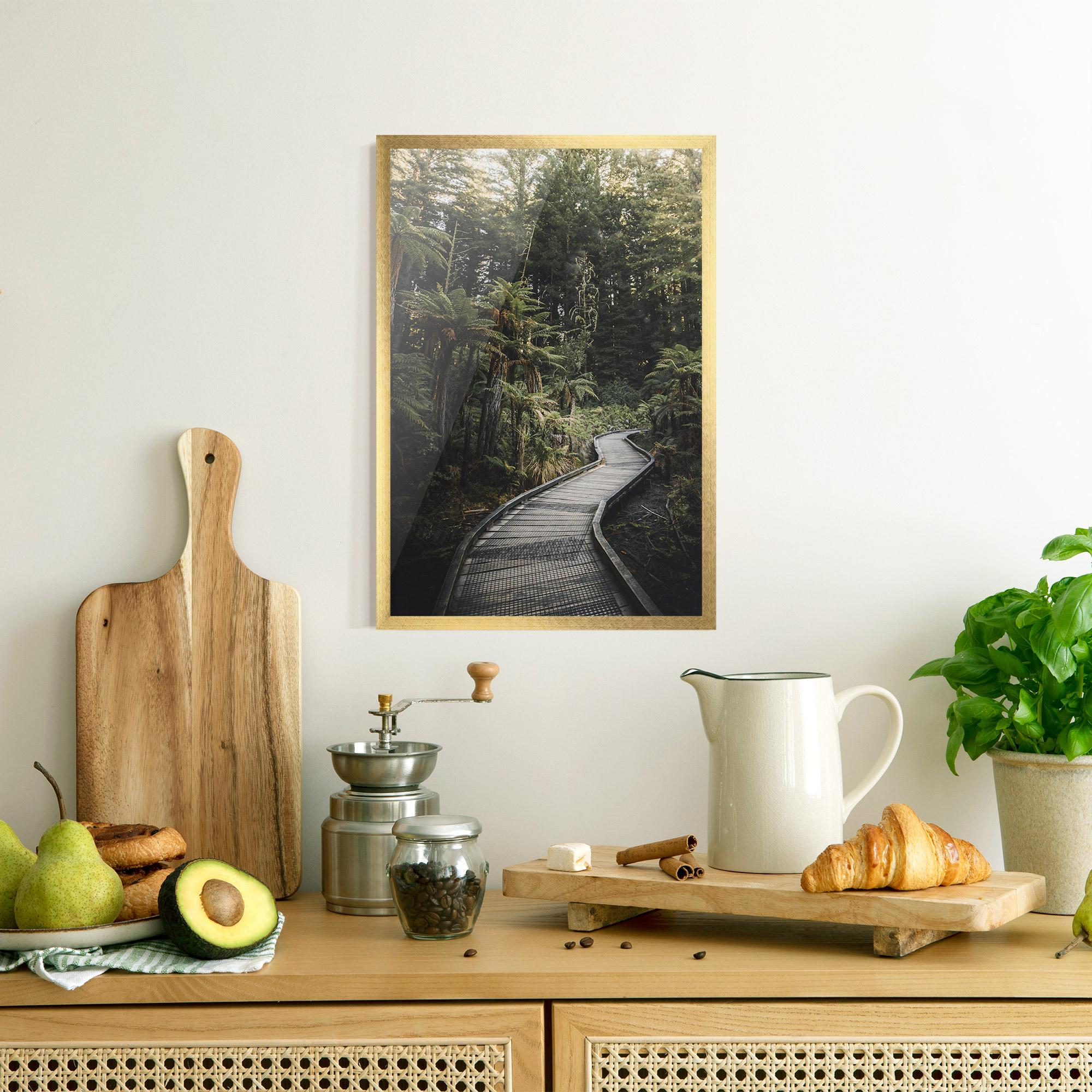 Plakat w Ramie Forest Path View mockup 8