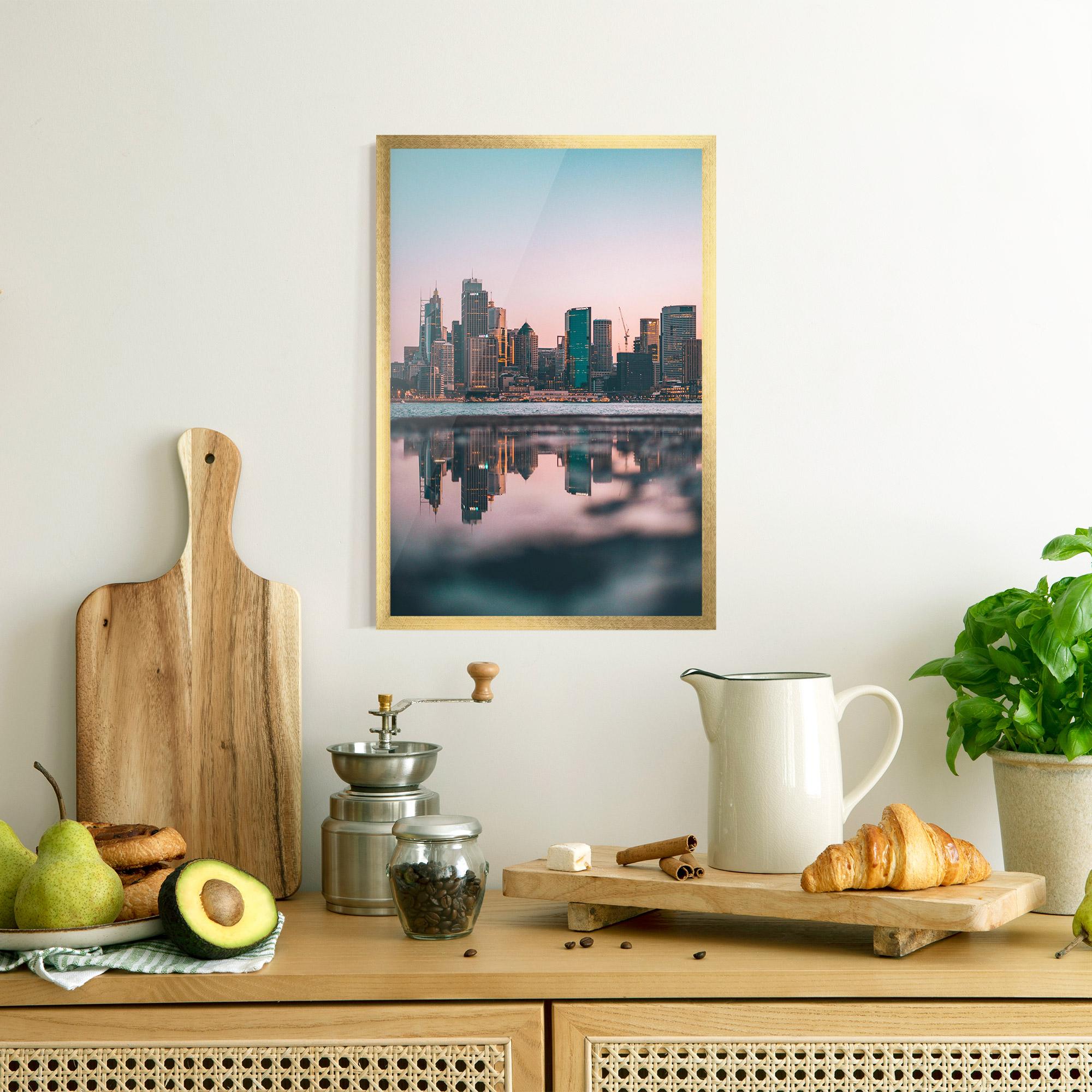 Plakat w Ramie Reflection Skyline mockup 8