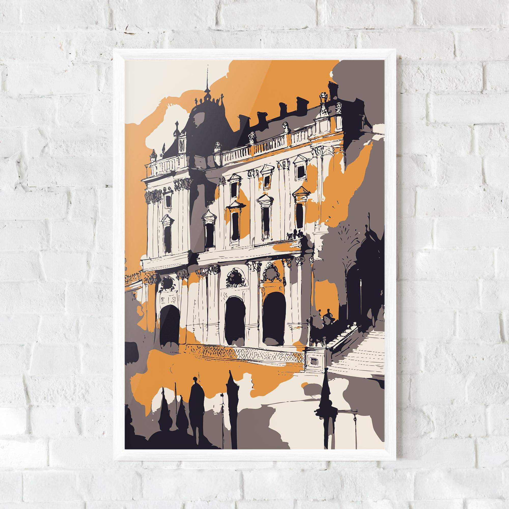 Plakat w Ramie Palace Of Versailles mockup 0