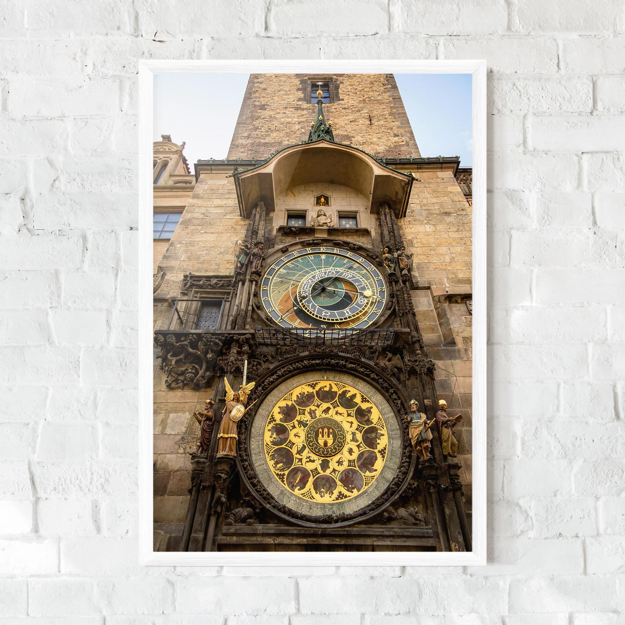 Plakat w Ramie Prague Clock mockup 0