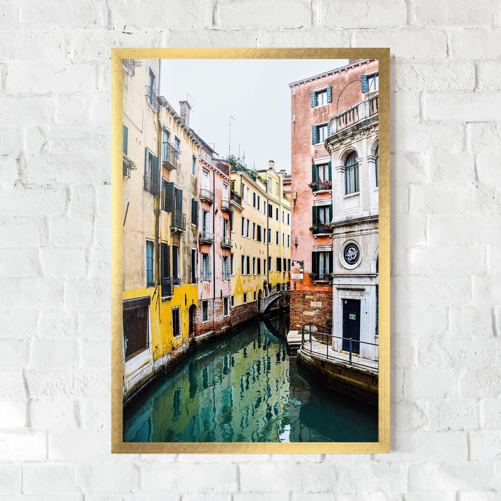 Plakat w Ramie Colorful Water Building mockup 0