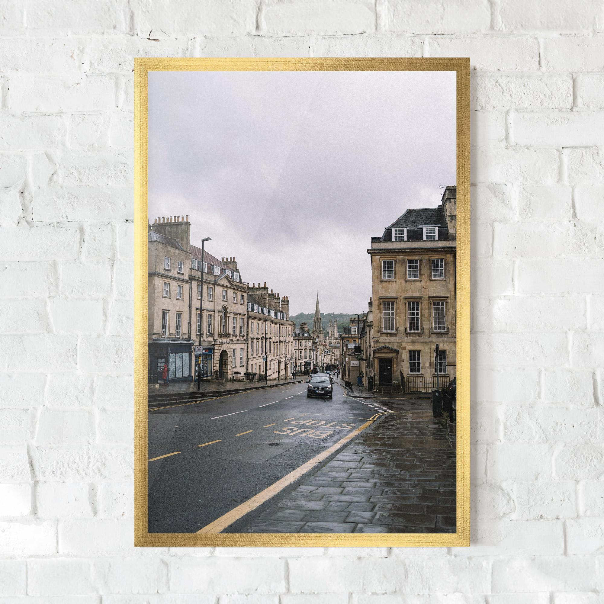 Plakat w Ramie England Street mockup 0