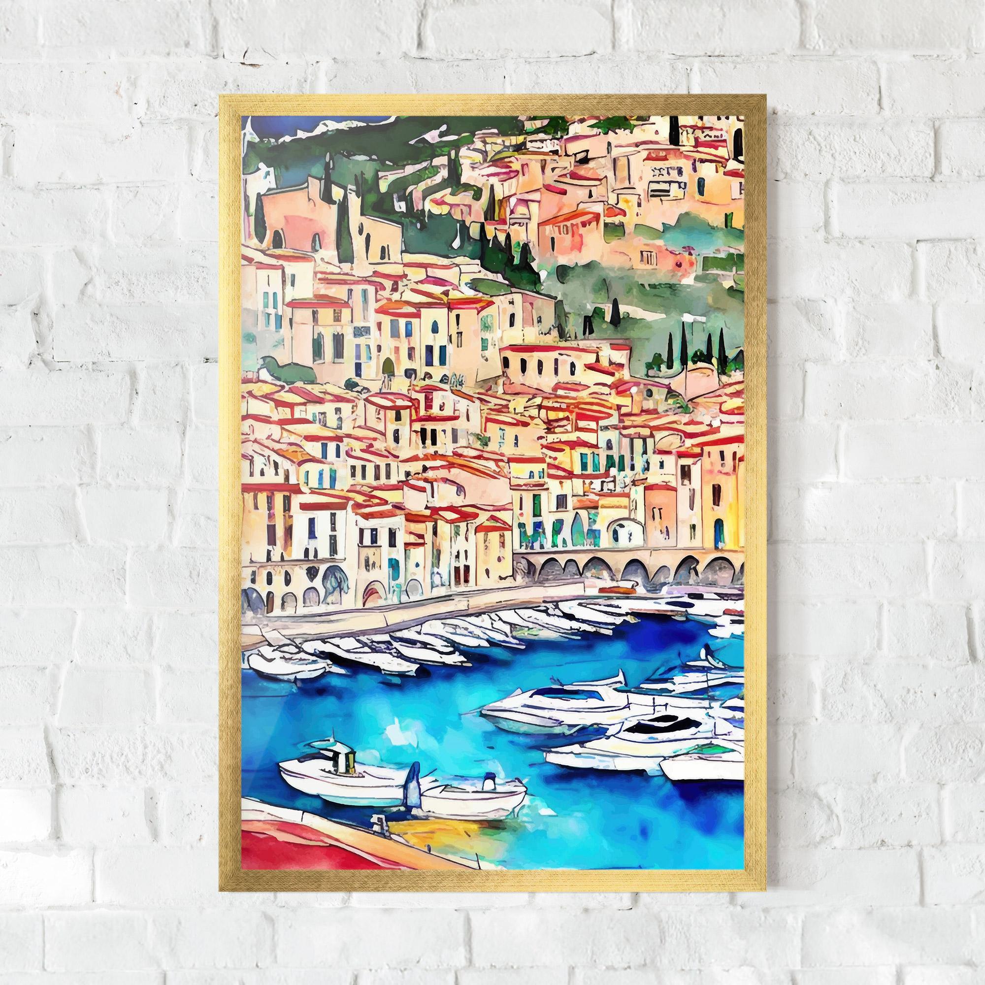 Plakat w Ramie French City mockup 0