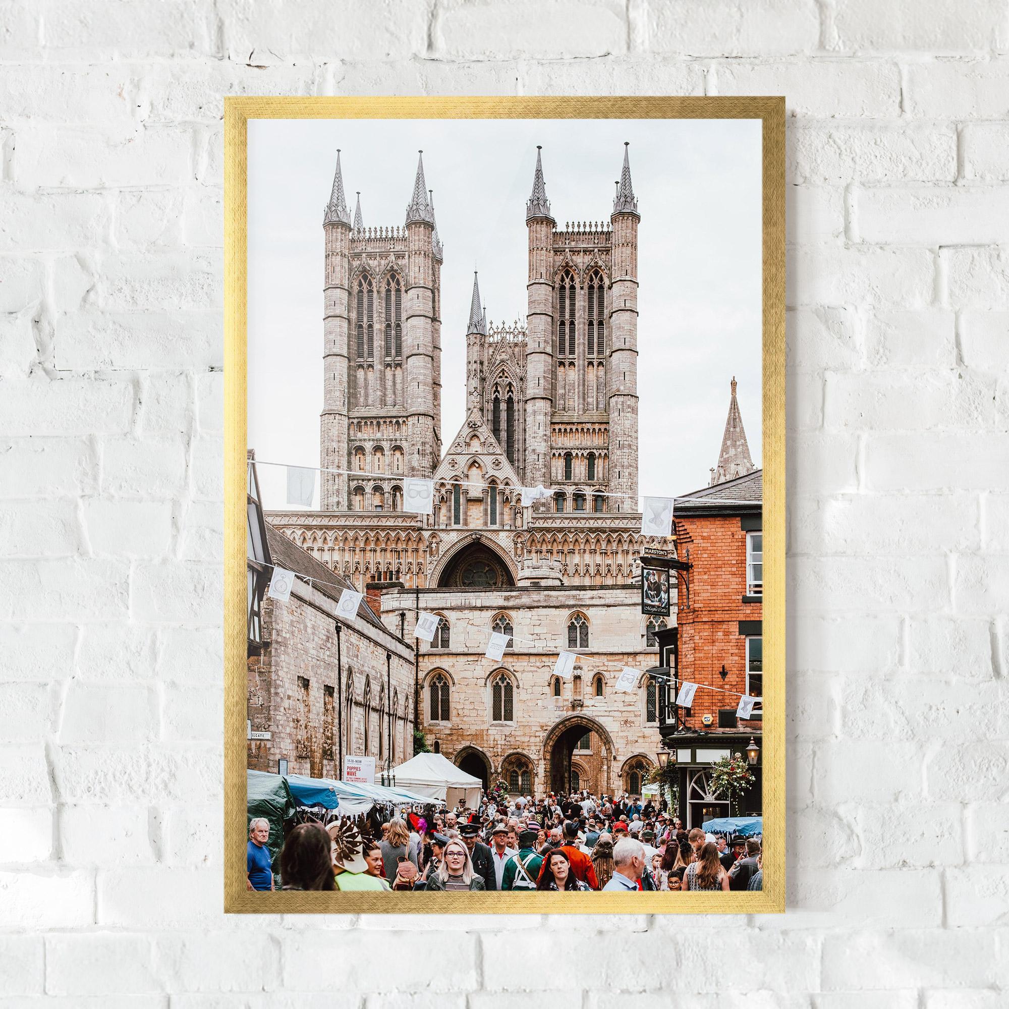 Plakat w Ramie Lincoln Cathedral mockup 0
