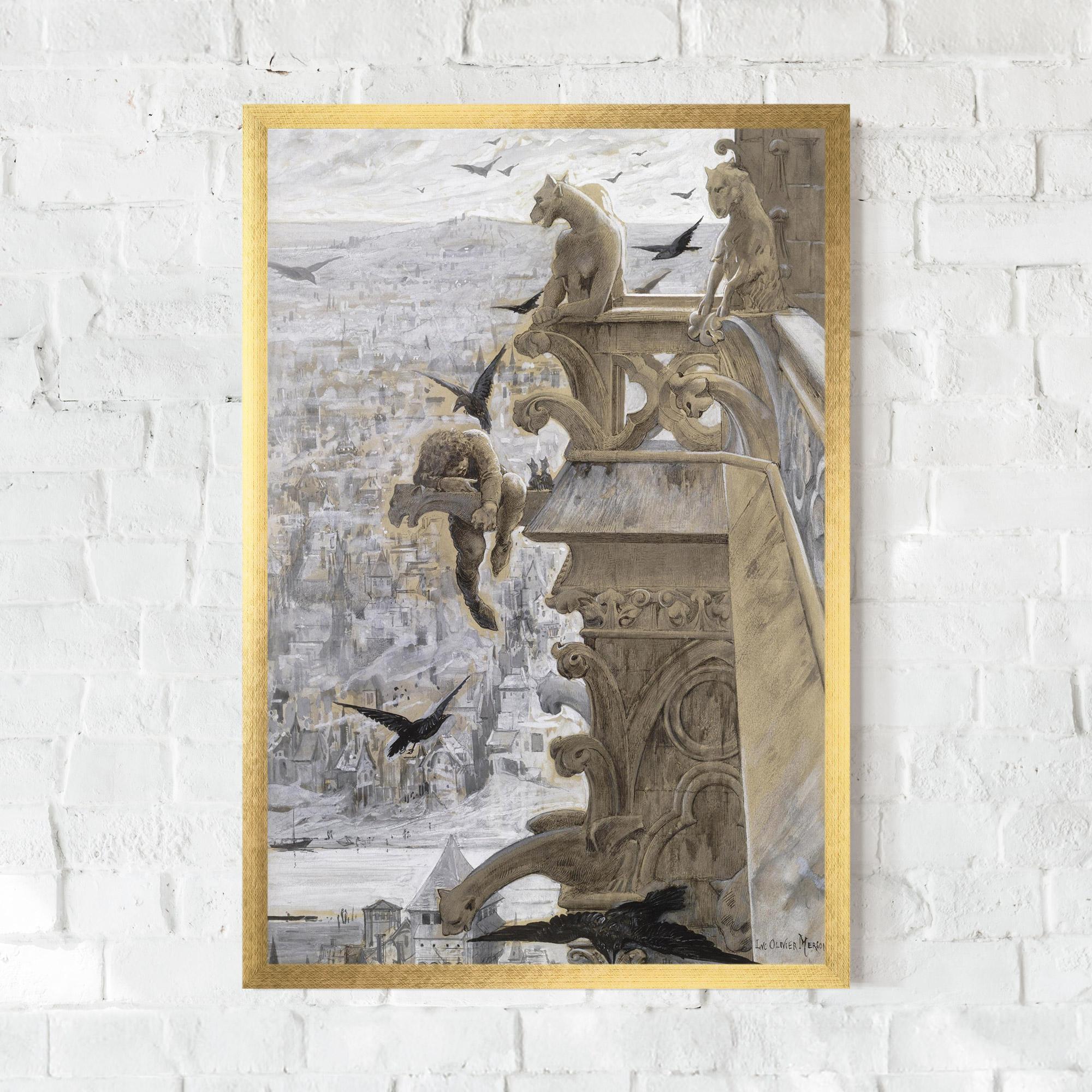 Plakat w Ramie Notre Dame mockup 0