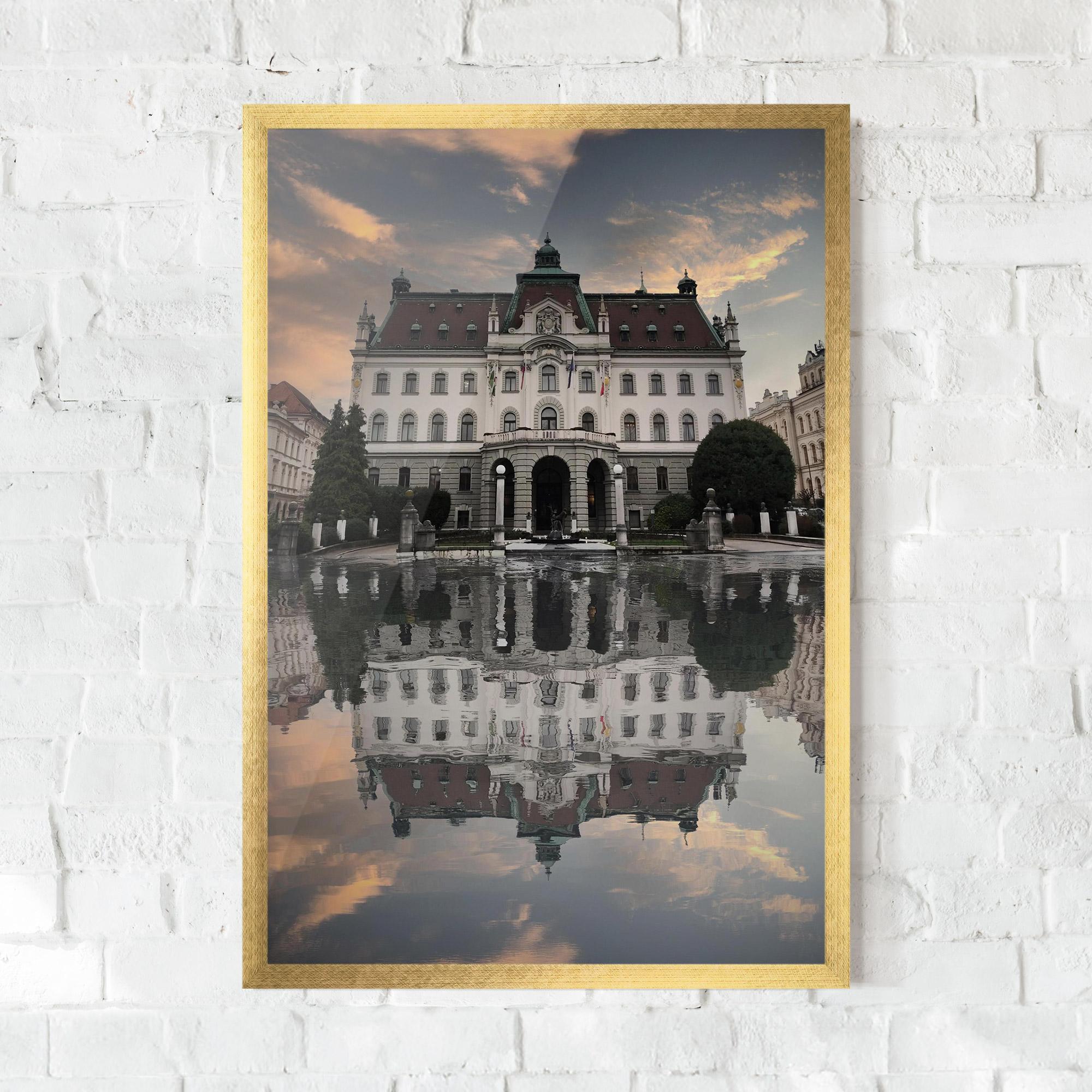 Plakat w Ramie University Of Ljubliana mockup 0