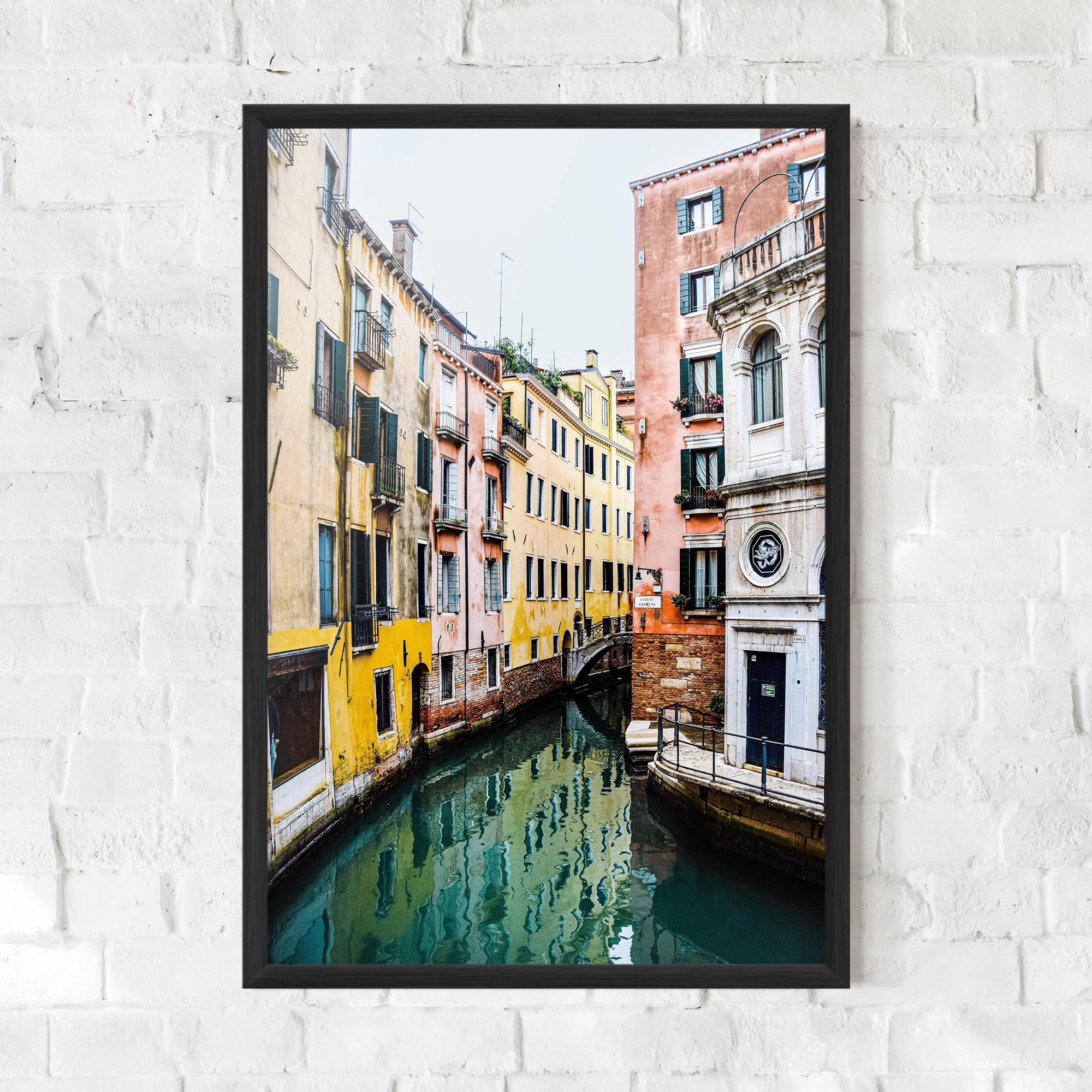 Plakat w Ramie Colorful Water Building mockup 0